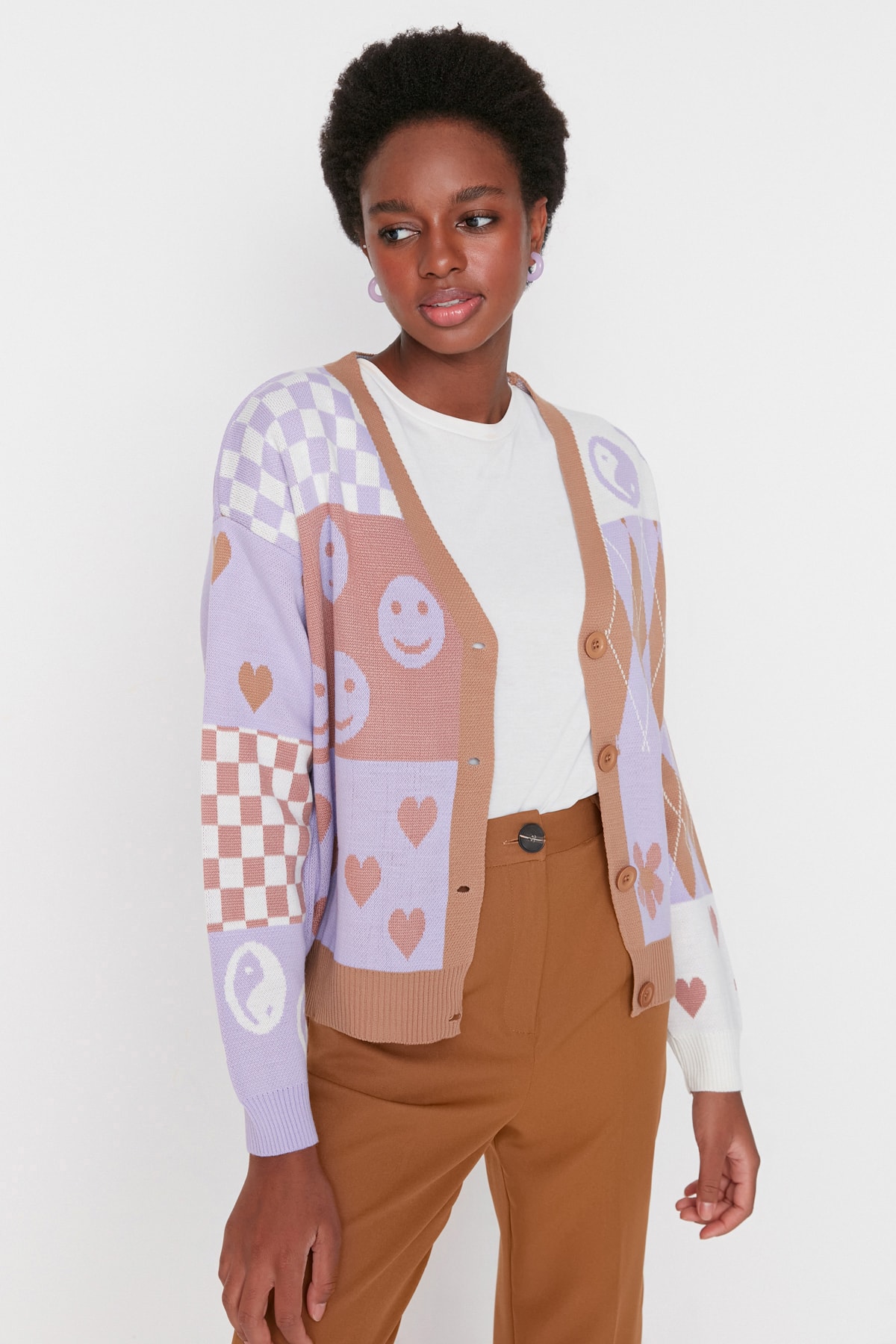 Trendyol Cardigan - Brown - Regular fit