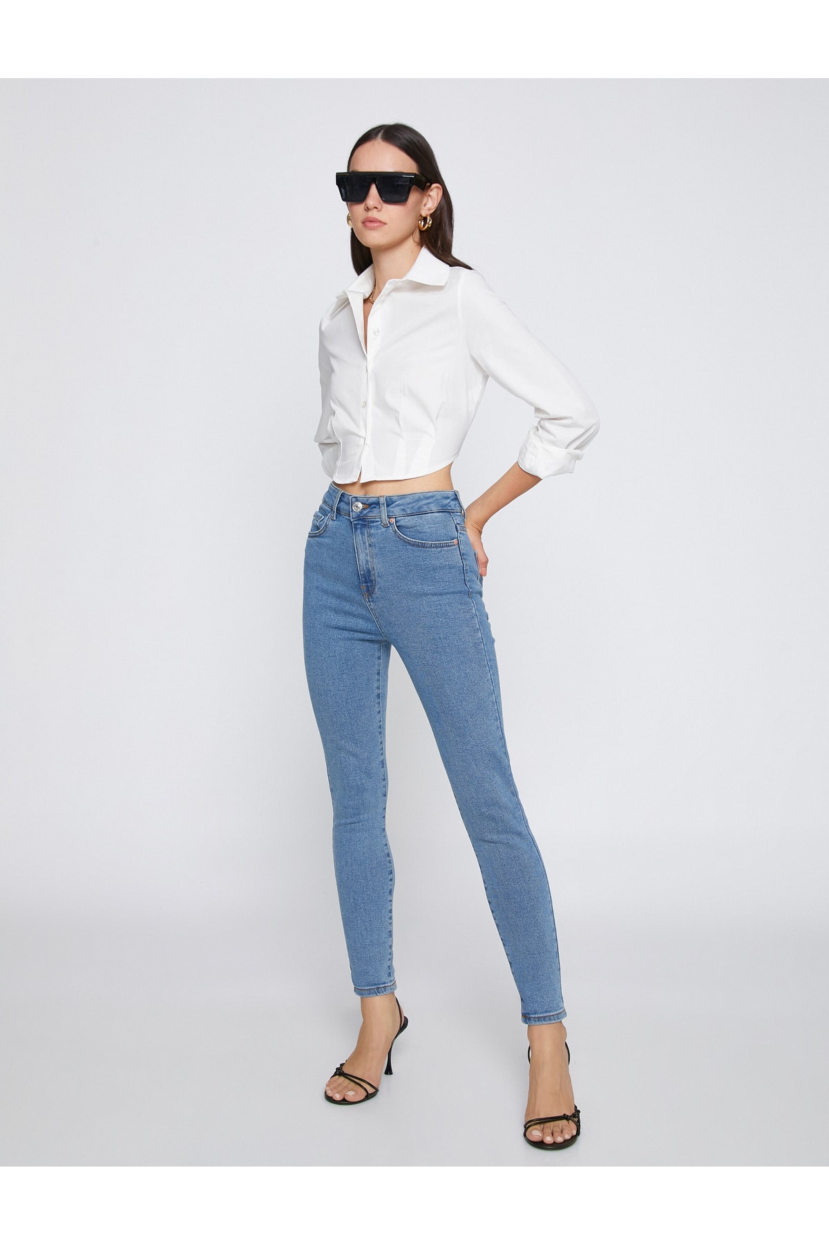 Koton Skinny Leg Jeans High Waisted Jeans - Carmen Jean