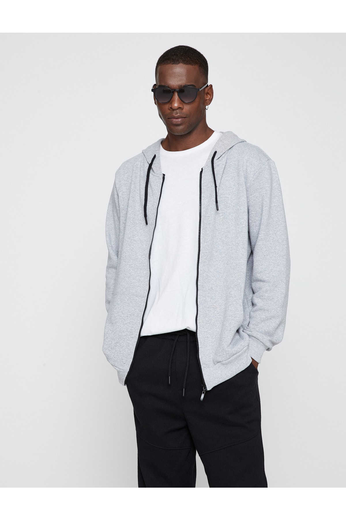Koton Cardigan - Gray - Relaxed fit