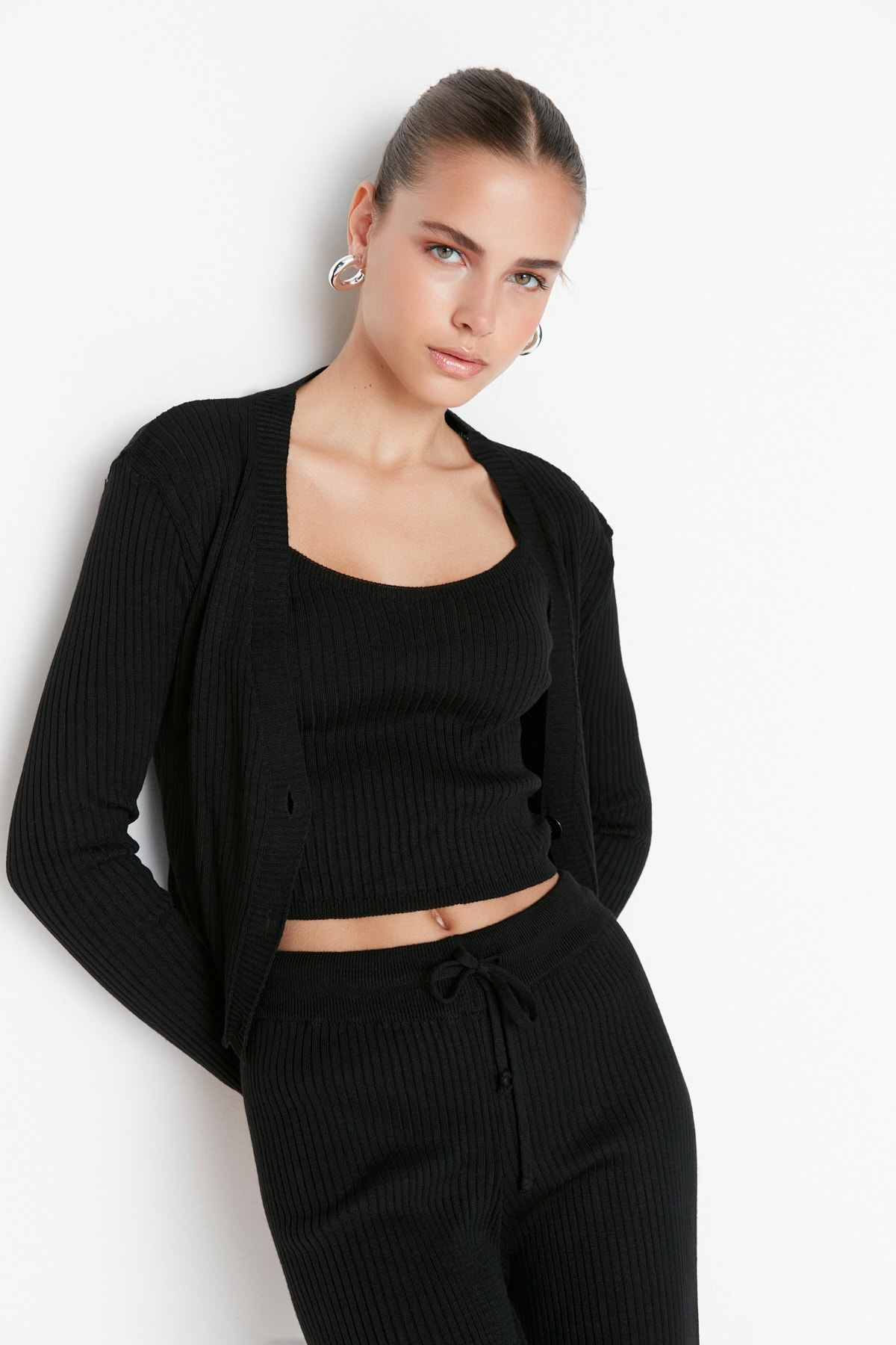Trendyol Two-Piece Set - Black - Regular fit