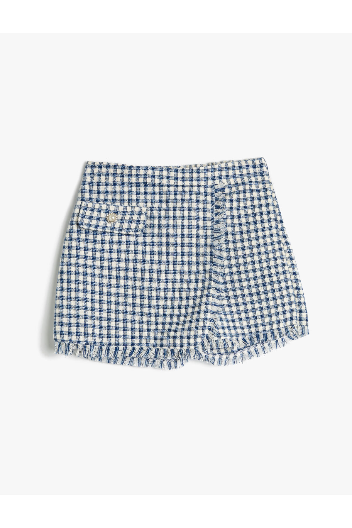 Levně Koton Shorts Skirt Tweed Double Breasted Button Detailed.