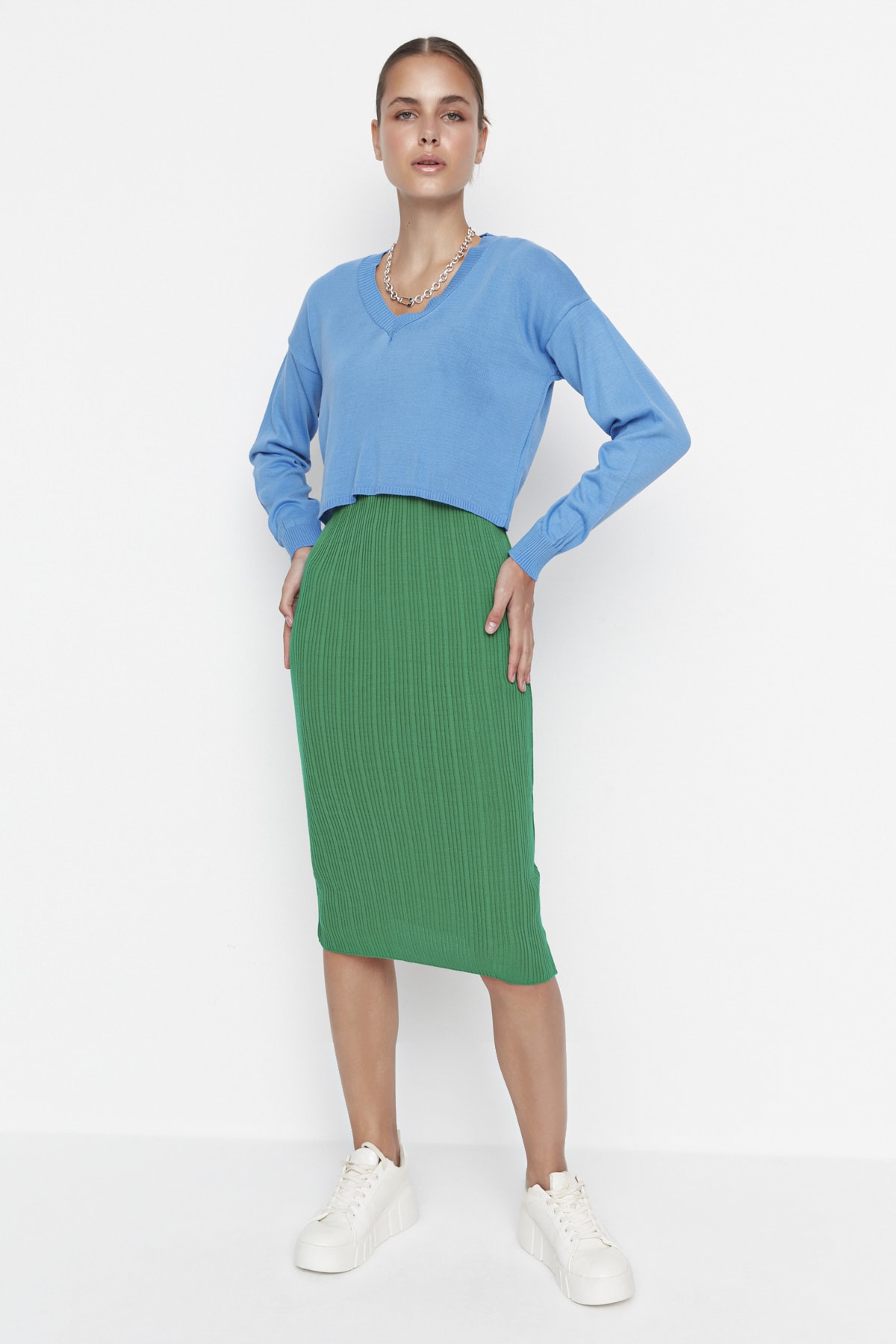 Trendyol Dress - Green - Bodycon