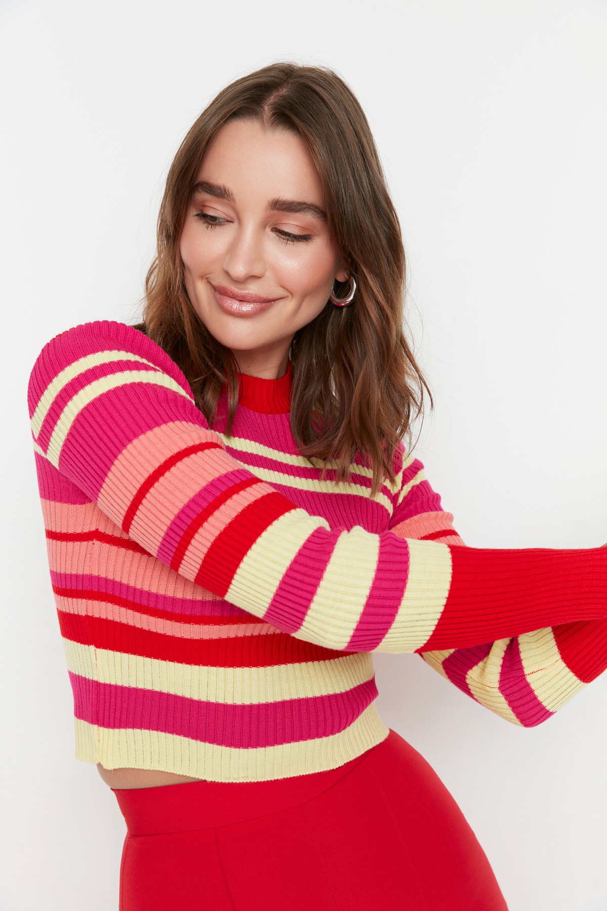 Women's sweater Trendyol Striped