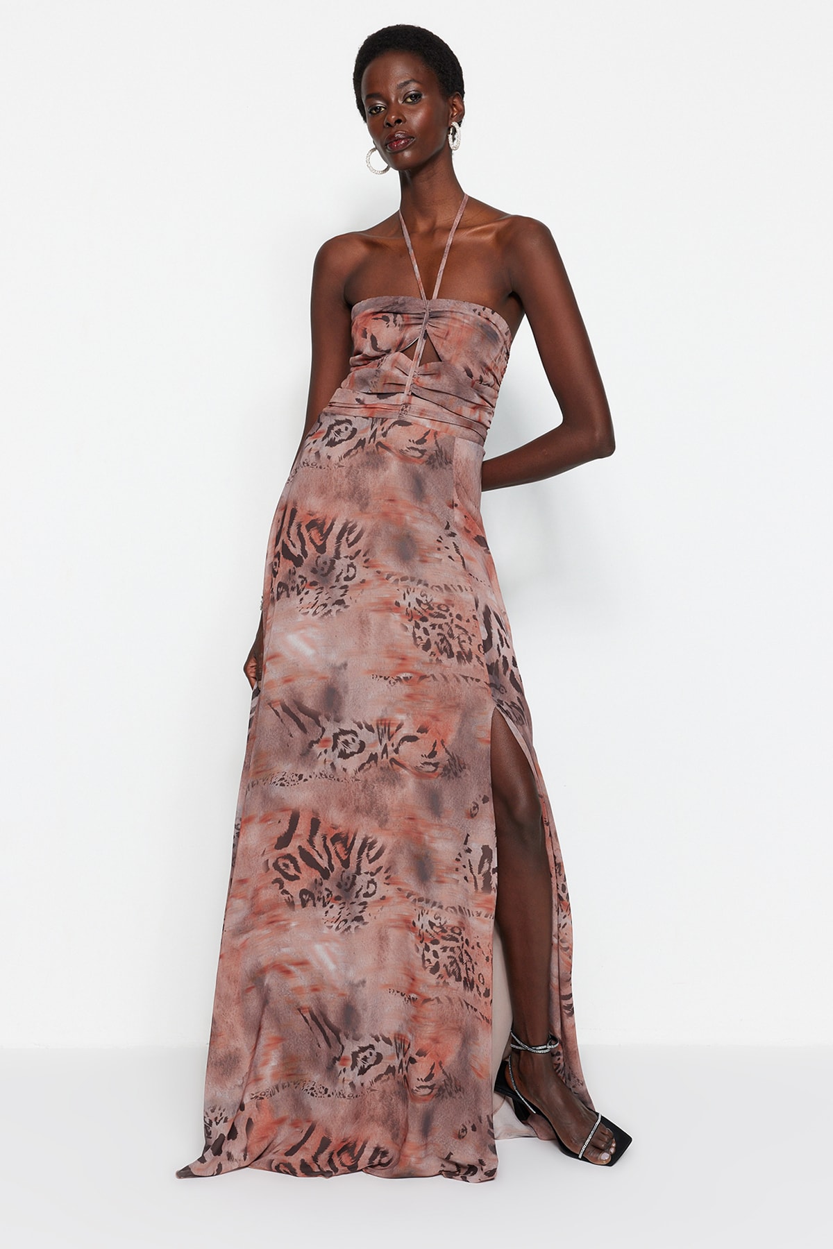 Rochie de damă Trendyol TPRSS23AE00054/Multi-color