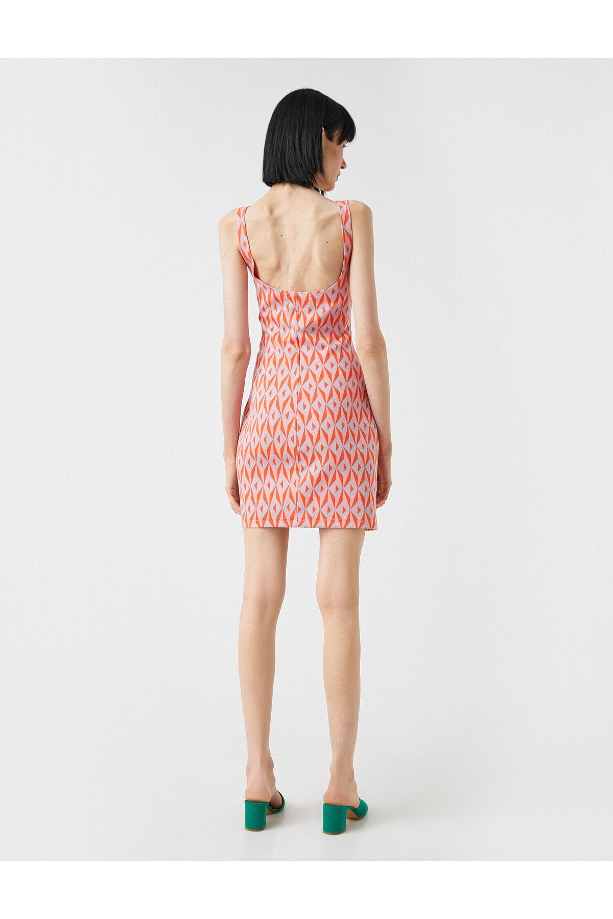 Rochie mini cu curea cu model Koton