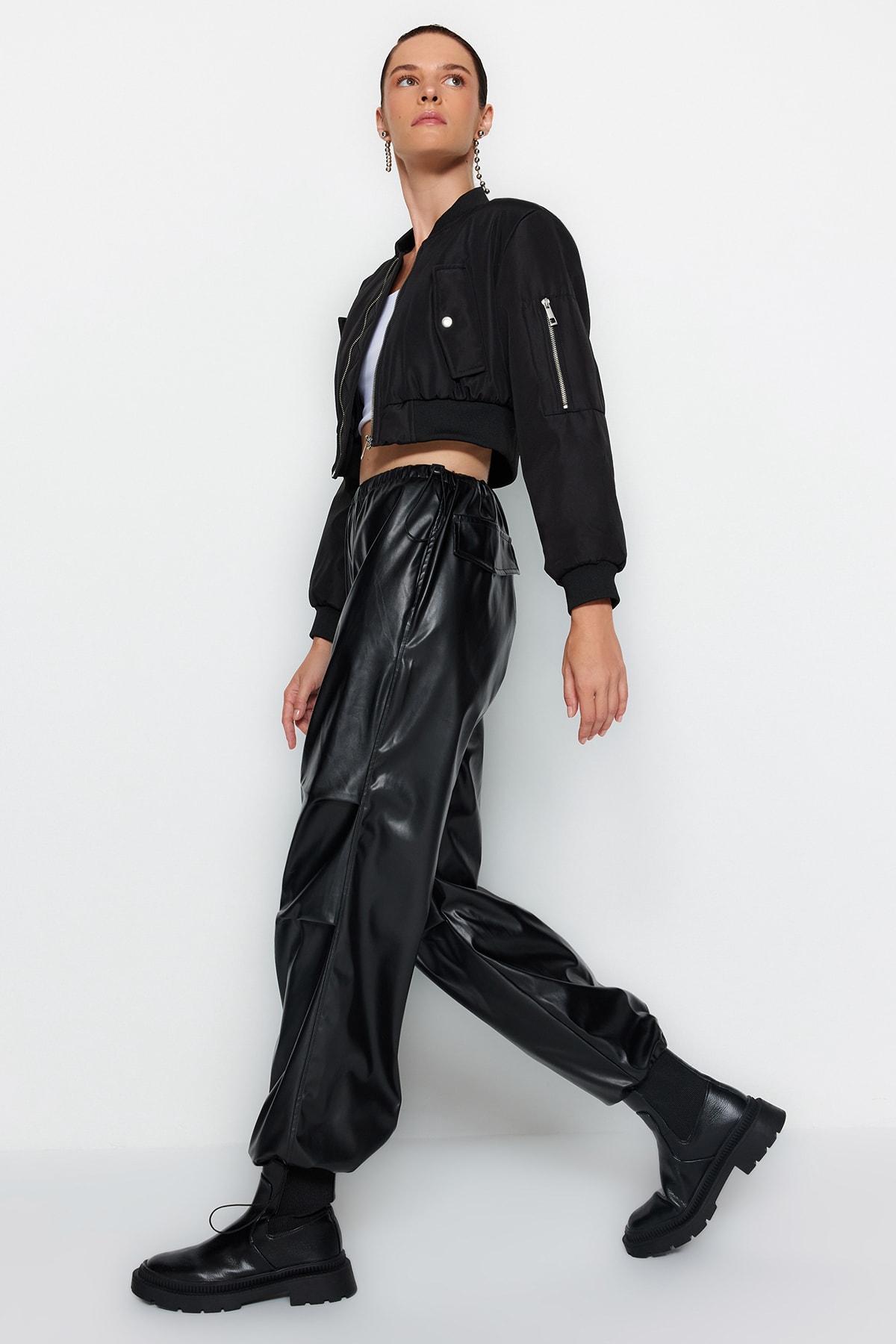 Trendyol Pants - Black - Joggers