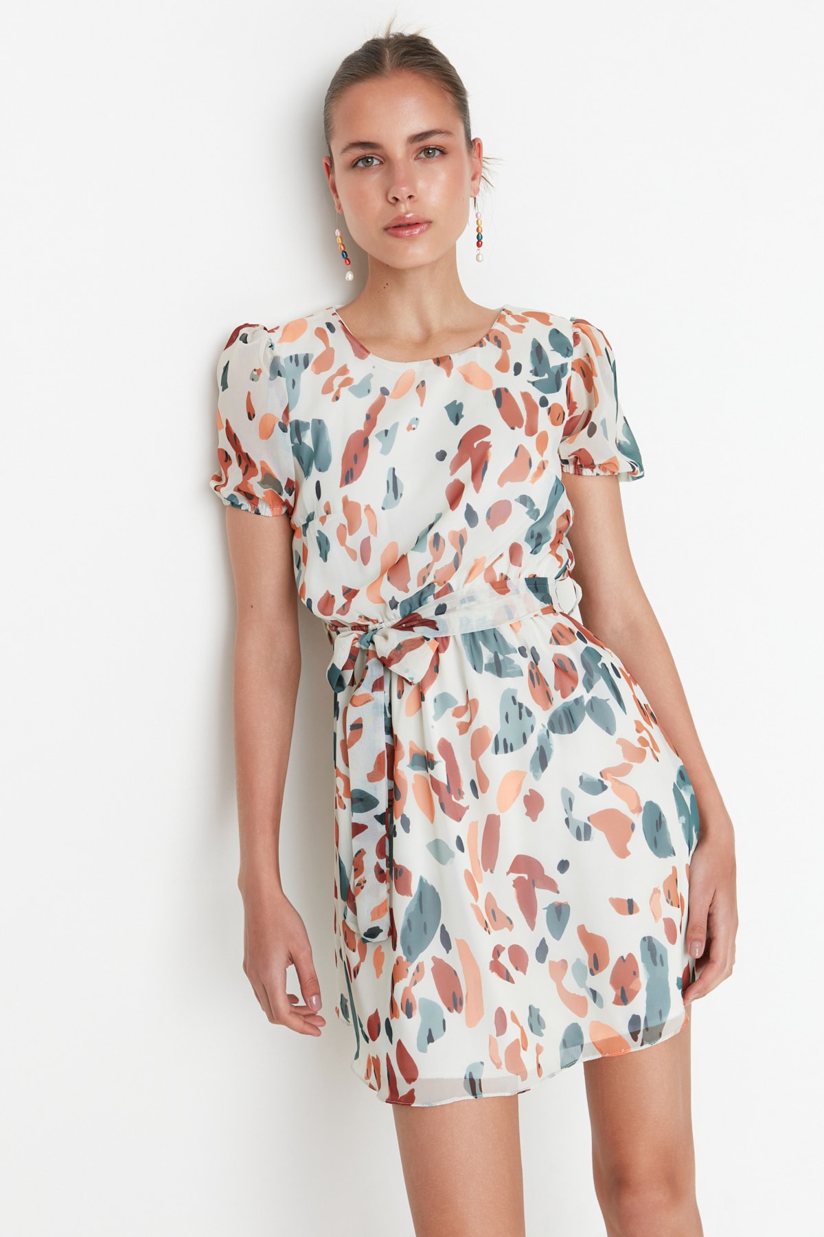 Rochie dama, Trendyol Ecru