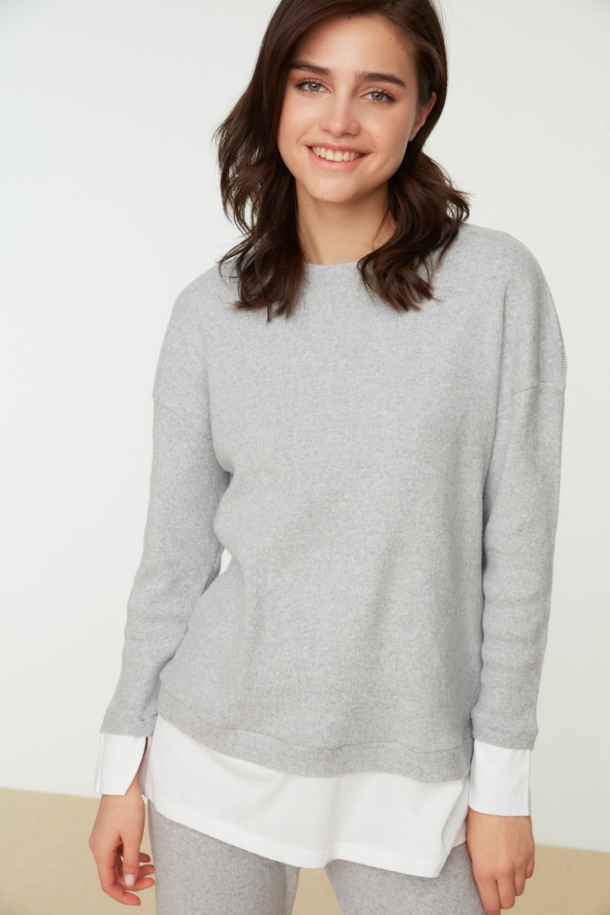 Trendyol Woman Regular Standard Boat Neck Woven Blouse