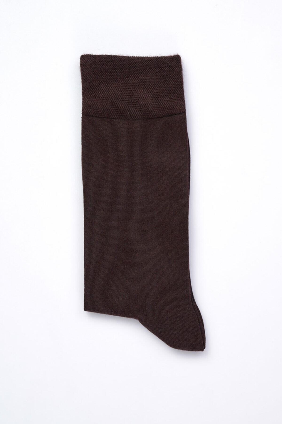 Dagi Men's Brown Micro Modal Socks