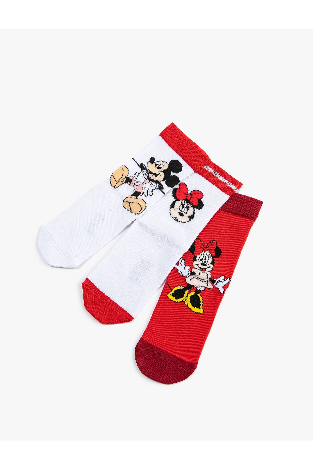 Koton Mickey and Minnie Mouse Sock Set Licensed 3-Piece