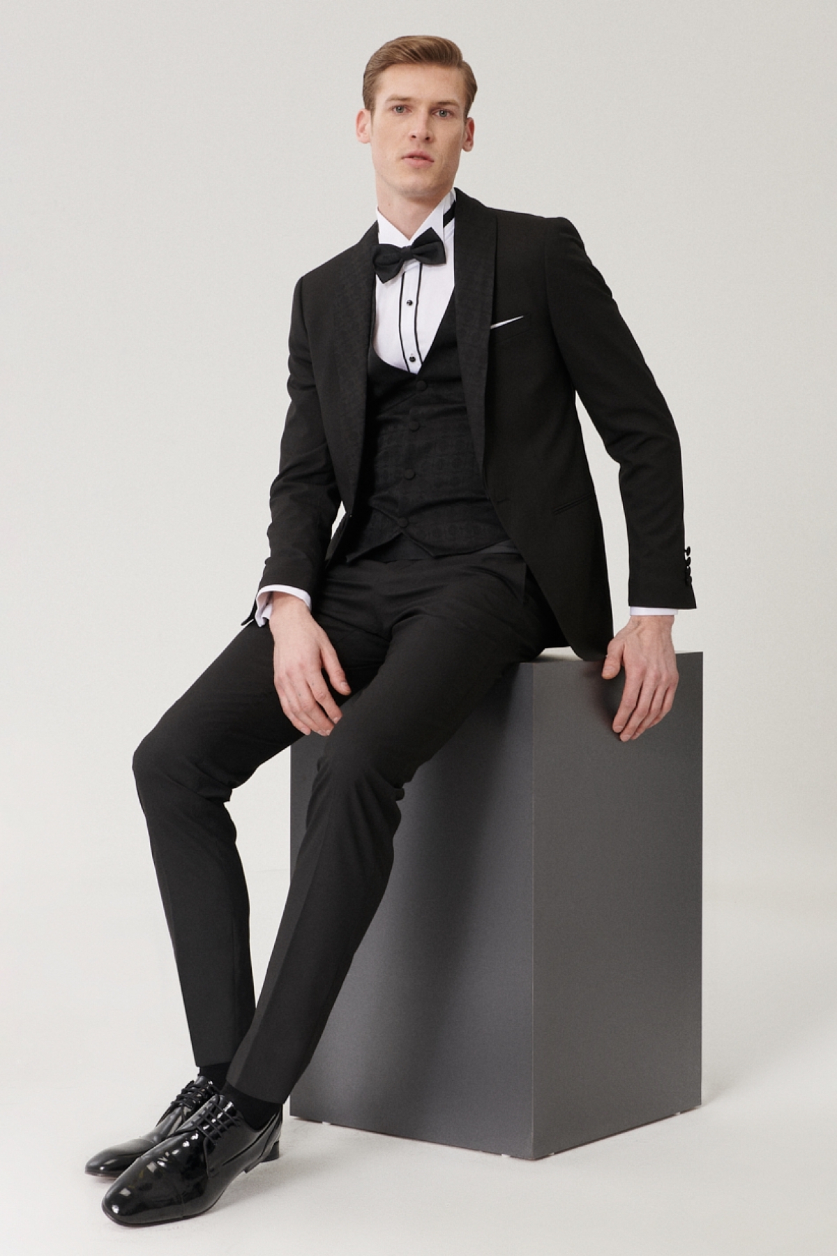 Levně ALTINYILDIZ CLASSICS Men's Extra Slim Fit Slim Fit Vest Tuxedo Tuxedo.