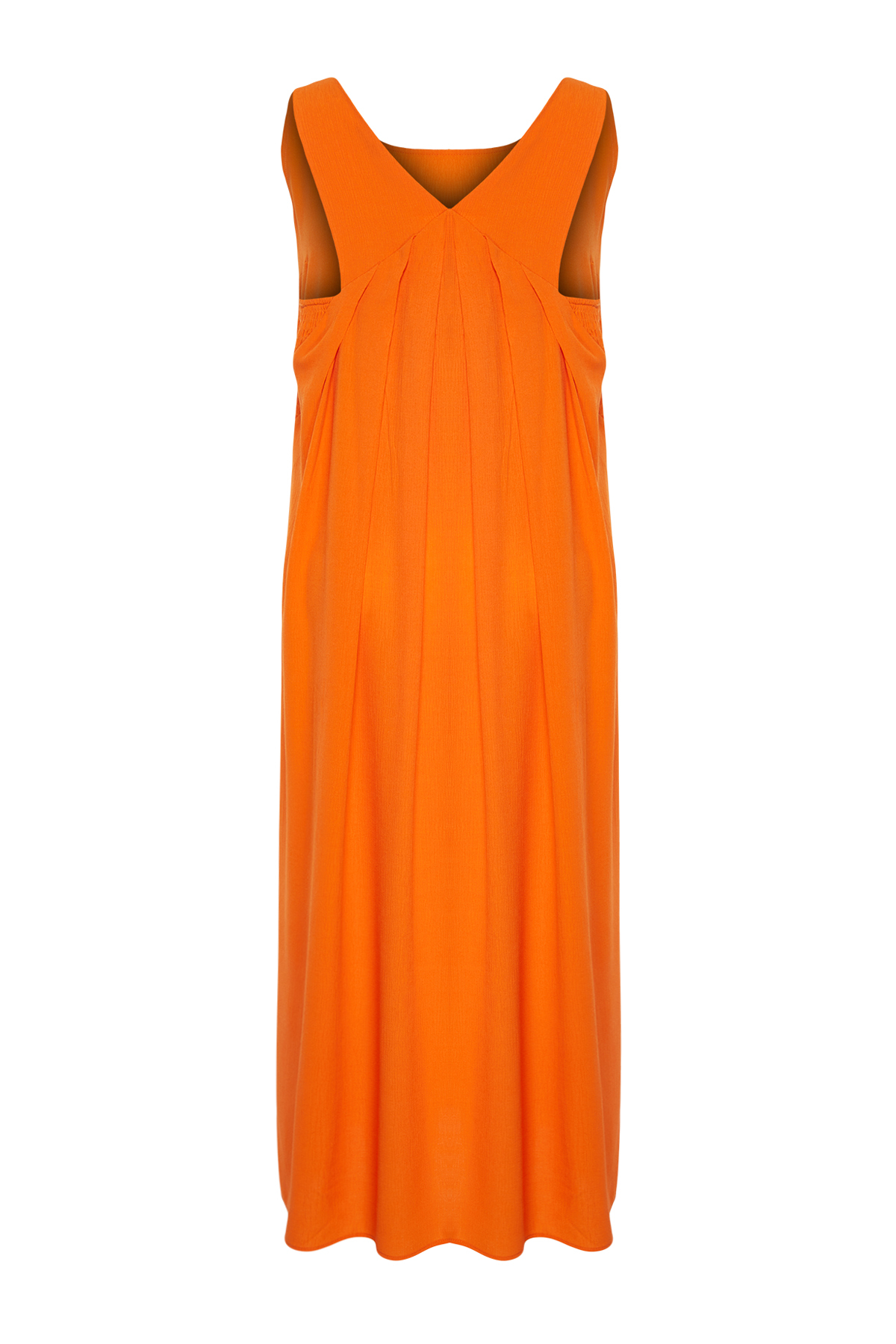 Trendyol Curve Tile Crew Neck Long Woven Dress