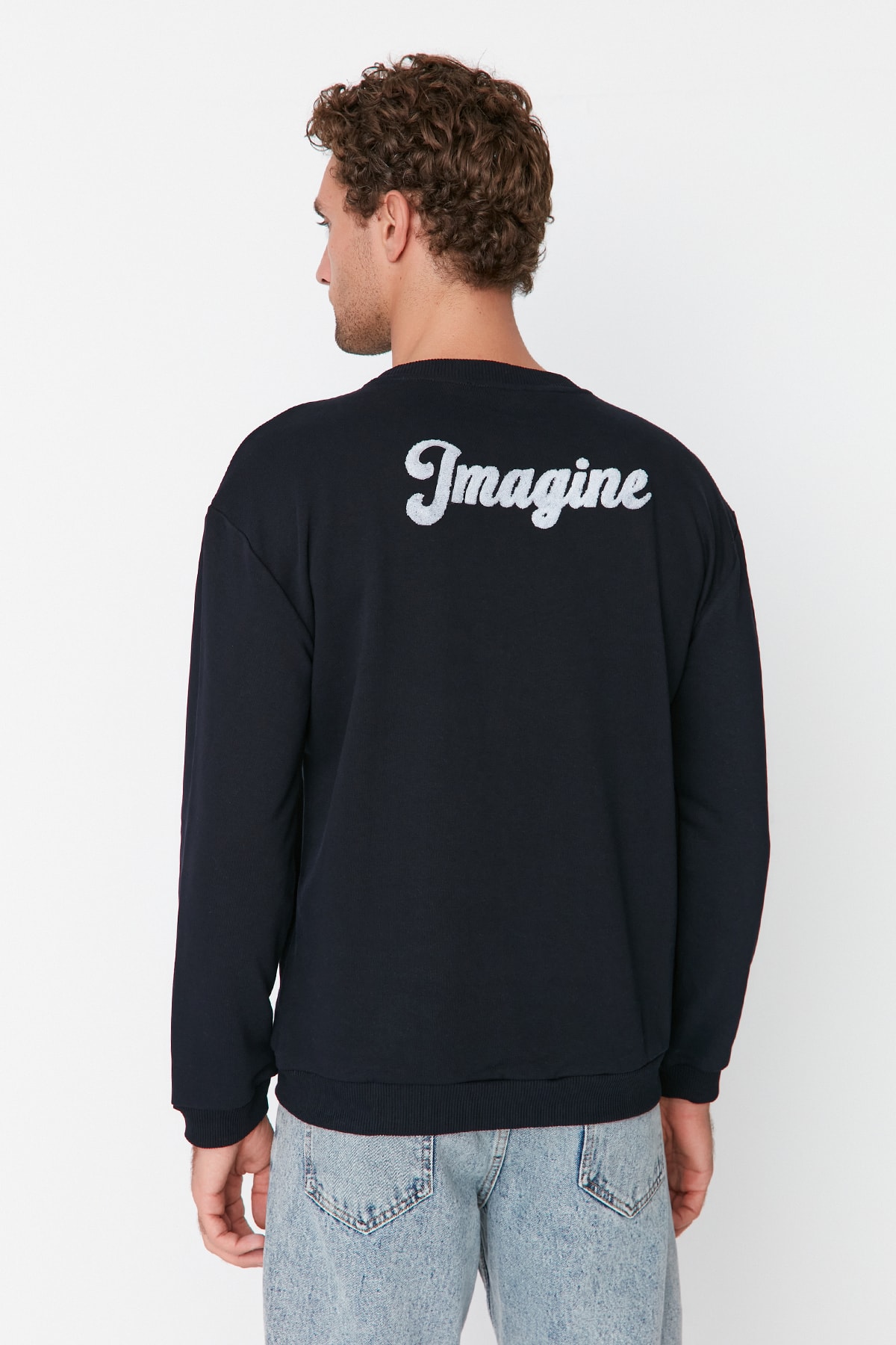 Trendyol Sweatshirt - Dark blue - Regular fit