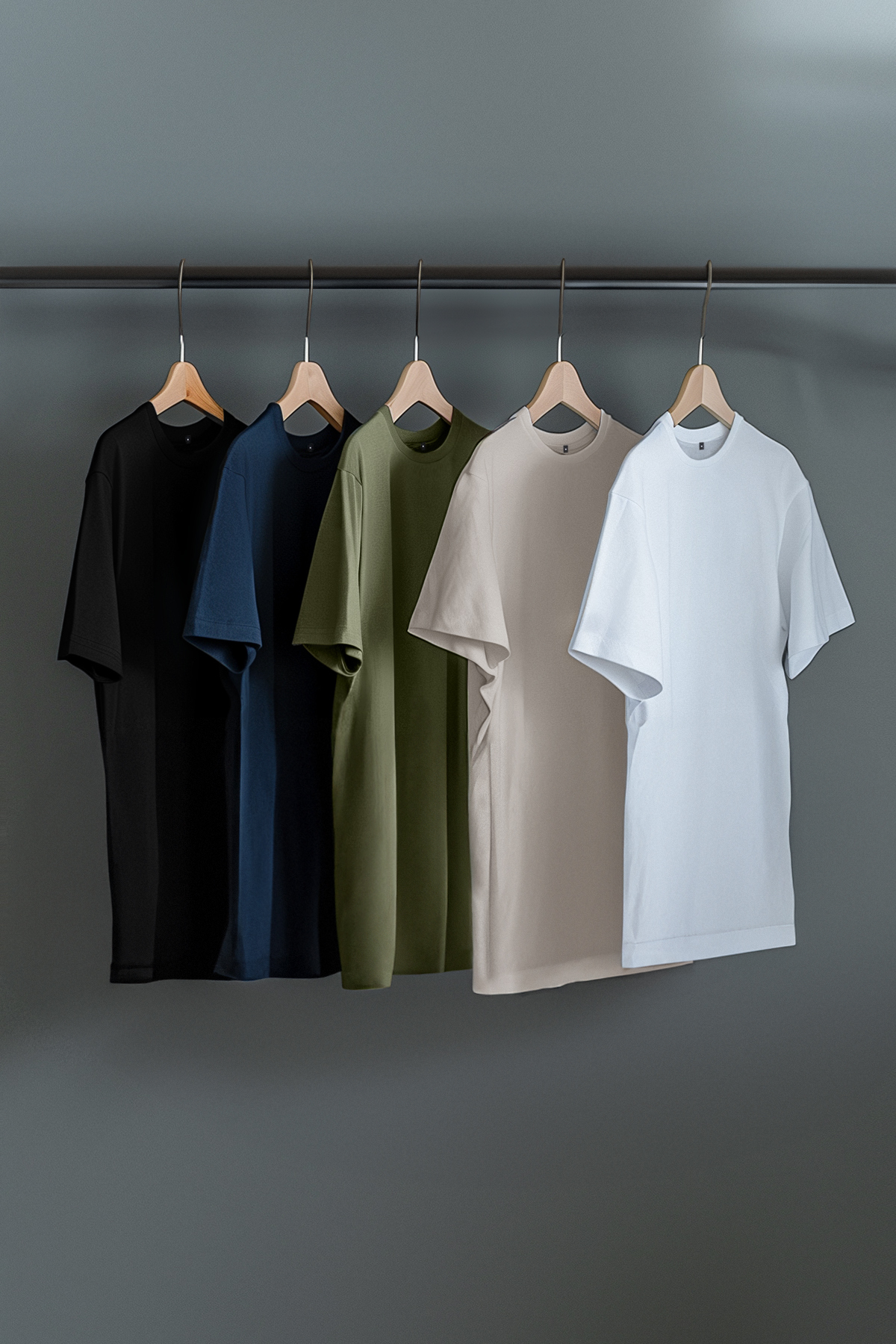 Trendyol 5-Pack Multi Color Regular/Normal Fit Basic 100% Cotton T-Shirt
