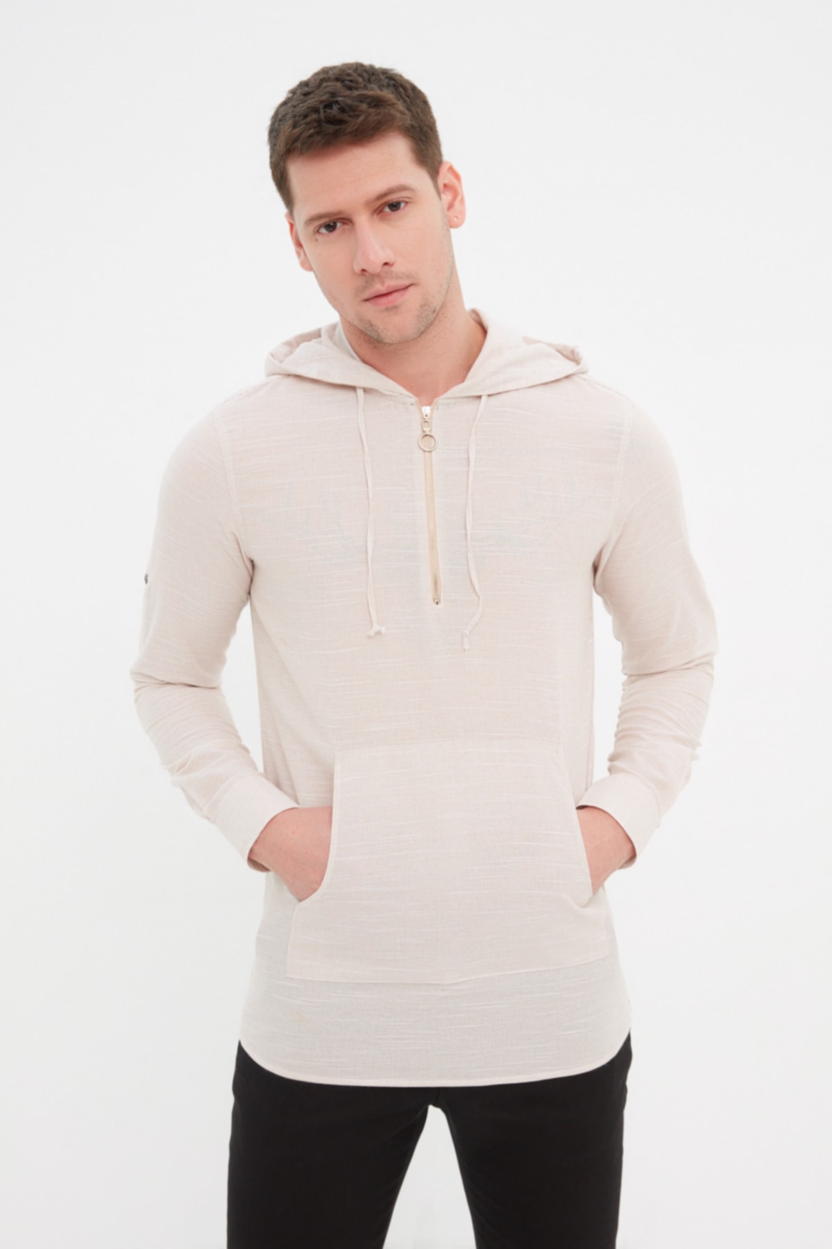 Trendyol Shirt - Beige - Regular fit