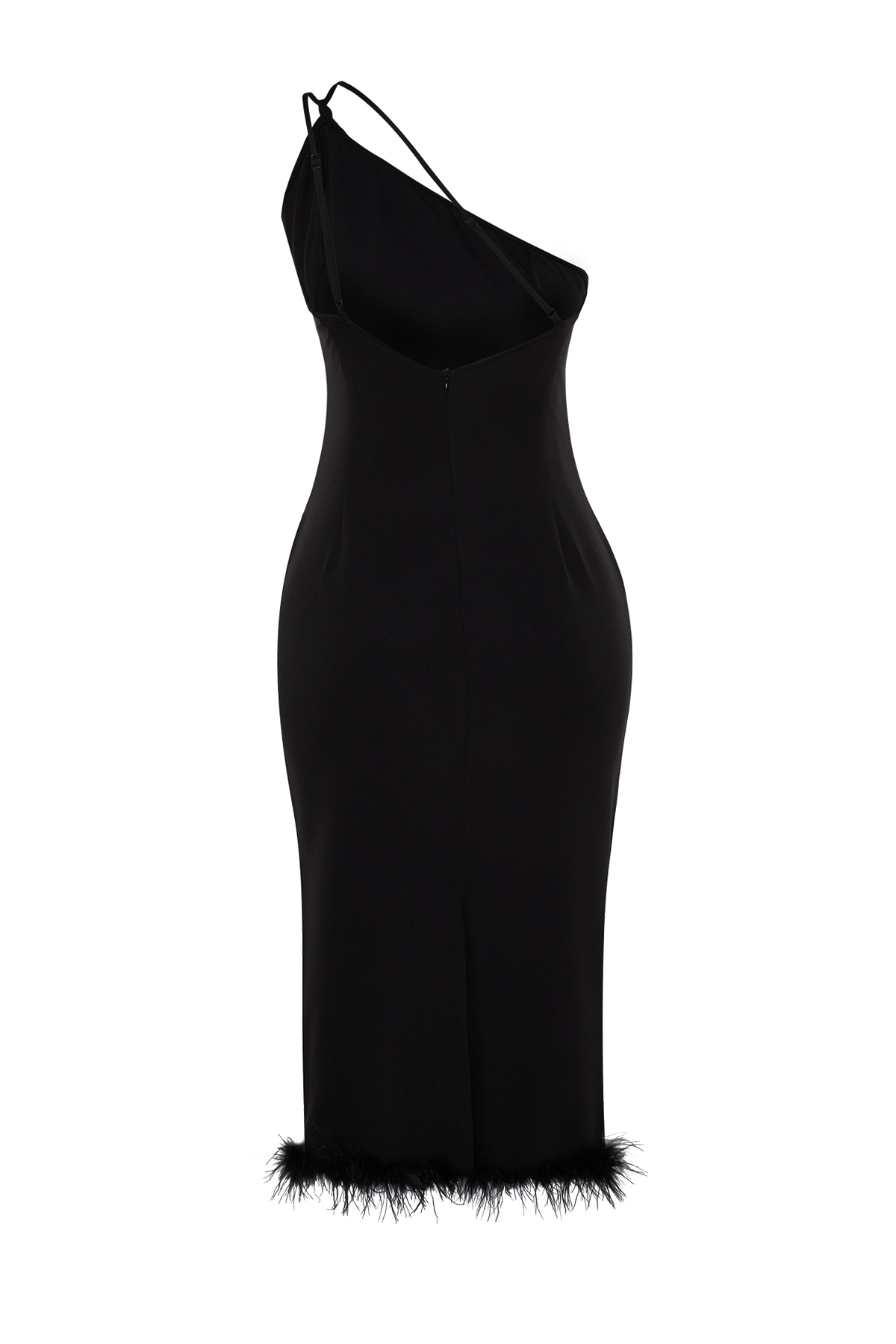 Trendyol Black, Fitted, Woven Elegant Evening Dress