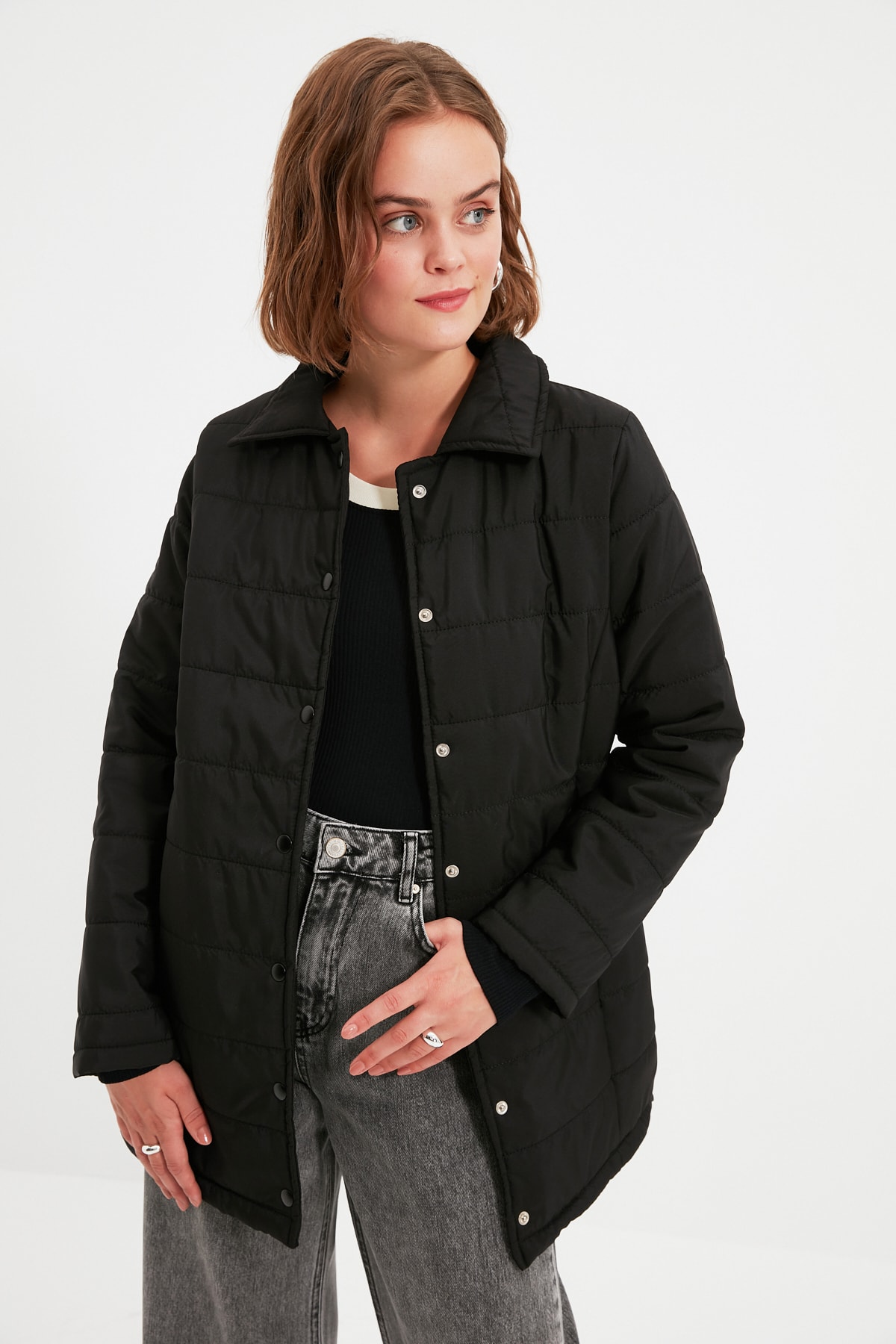 Trendyol Negru Coat