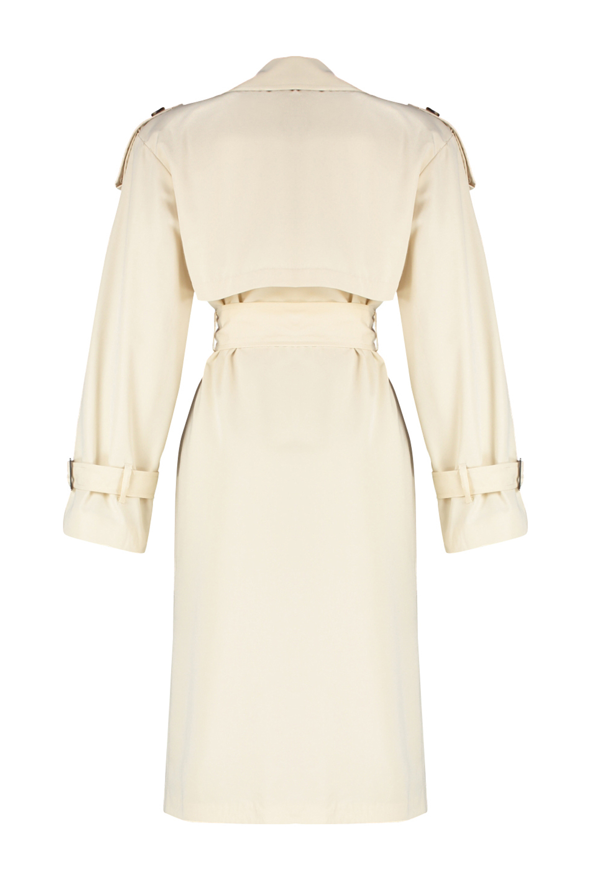 Trendyol Stone Oversize Wide Cut Belted Trench Coat