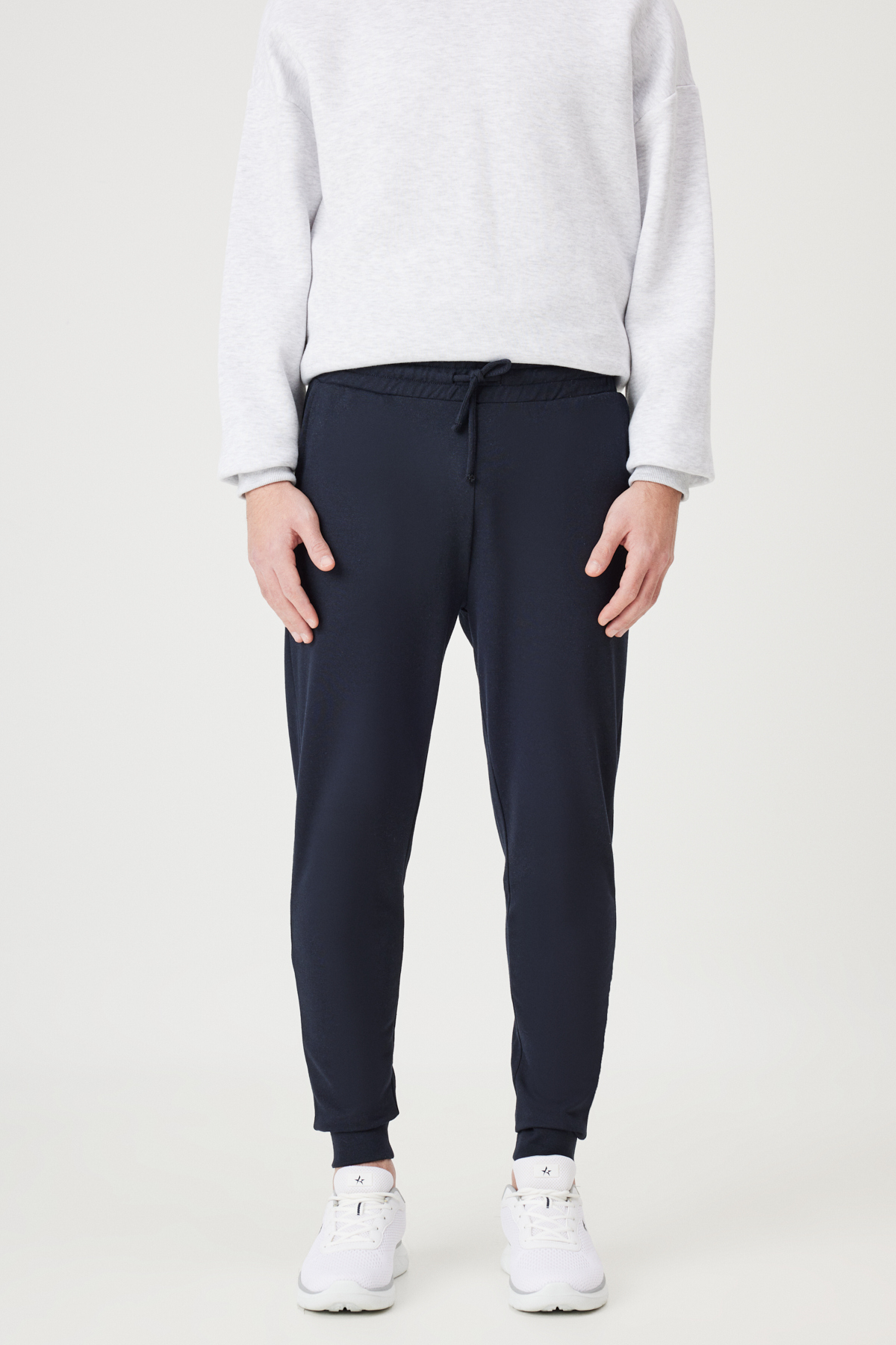 AC&Co / Altınyıldız Classics Men's Navy Blue Standard Fit Regular Fit 2 Thread Pocket Comfortable Recycle Cotton Jogger Sweatpants
