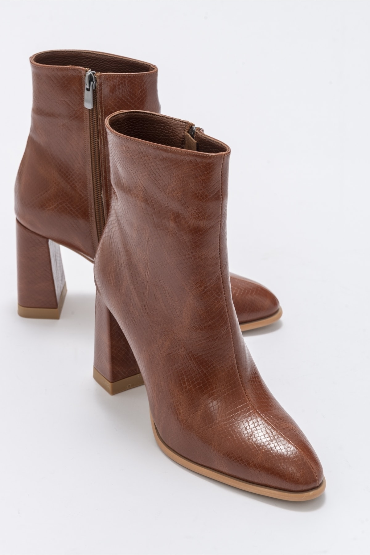 Levně LuviShoes Jewel Taba Print Women's Heeled Boots