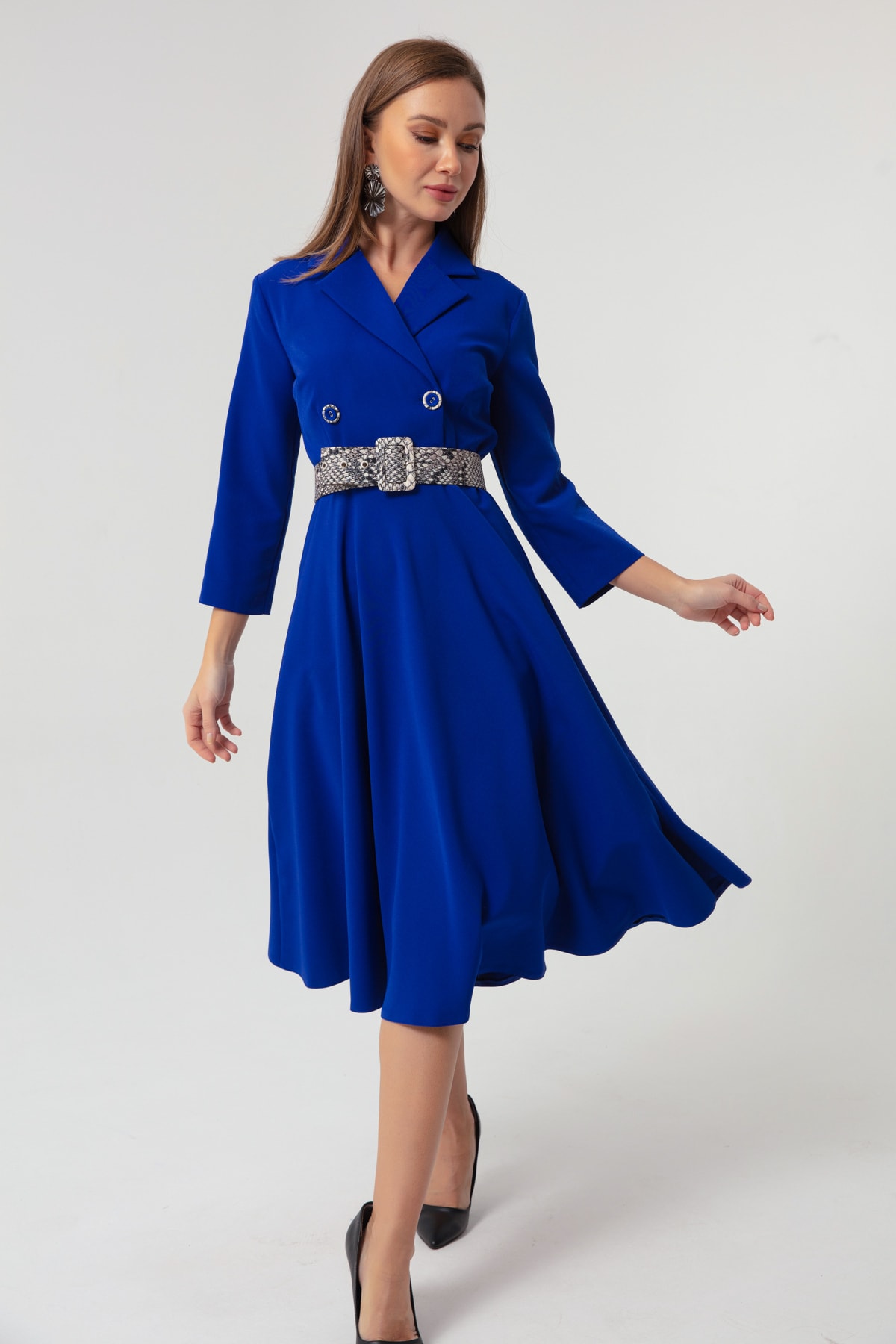 Lafaba Dress - Dark blue - A-line