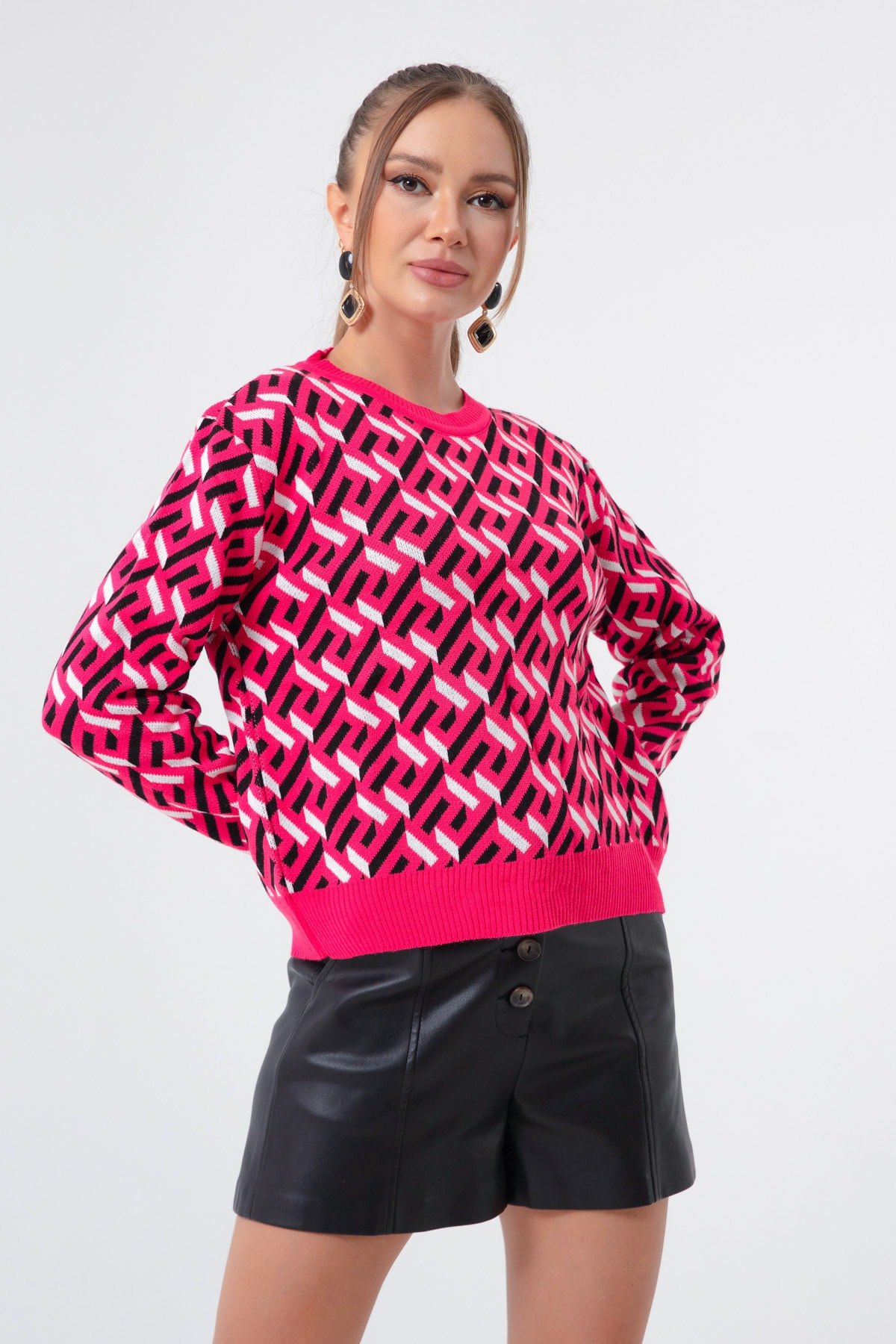Lafaba Sweater - Pink - Regular fit