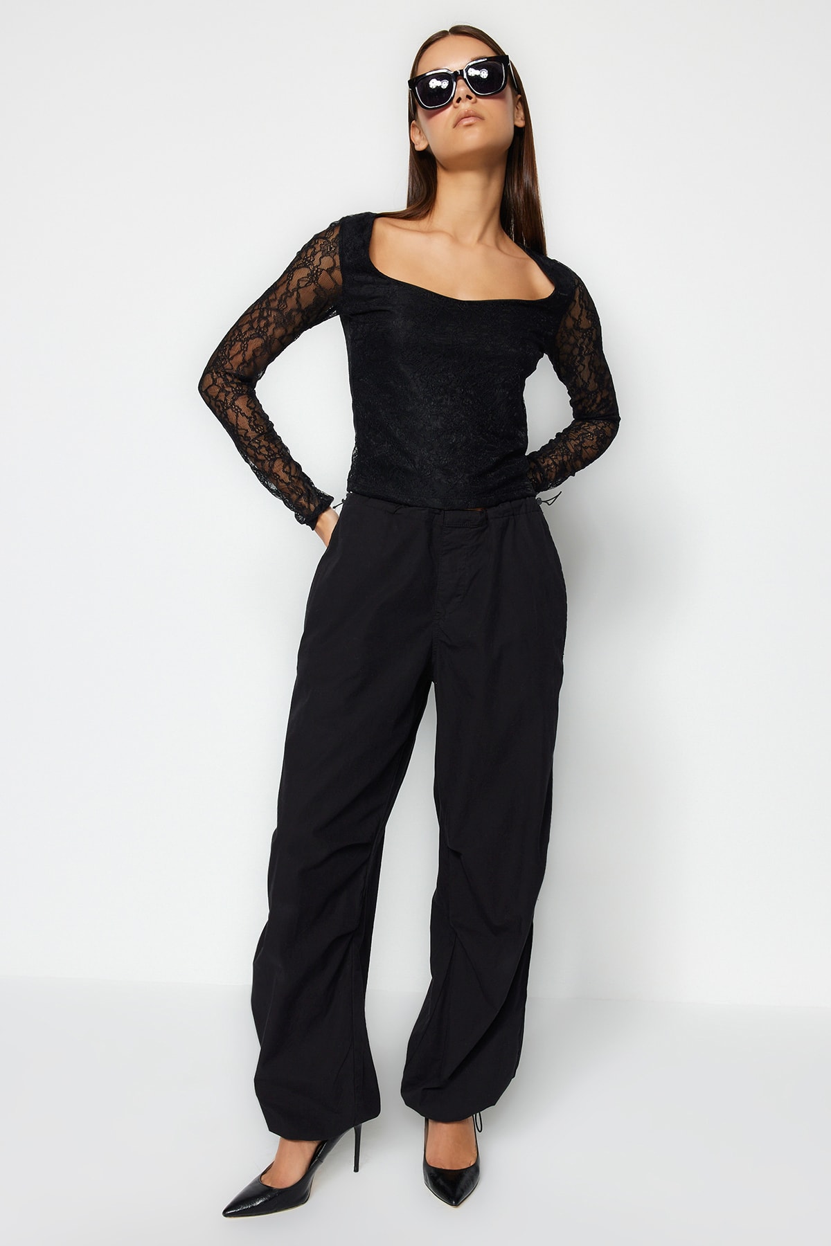 Trendyol Blouse - Black - Slim fit