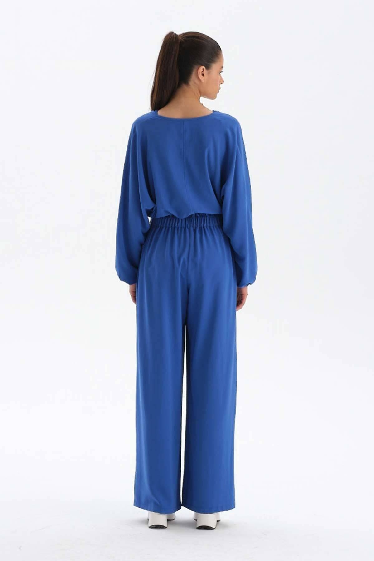 Dagi Sax Wide Leg Modal Trousers