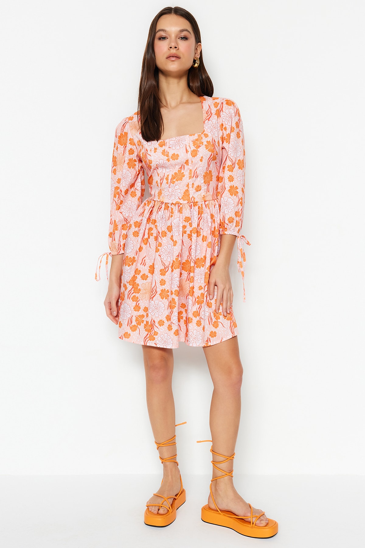 Trendyol Dress - Orange - Skater