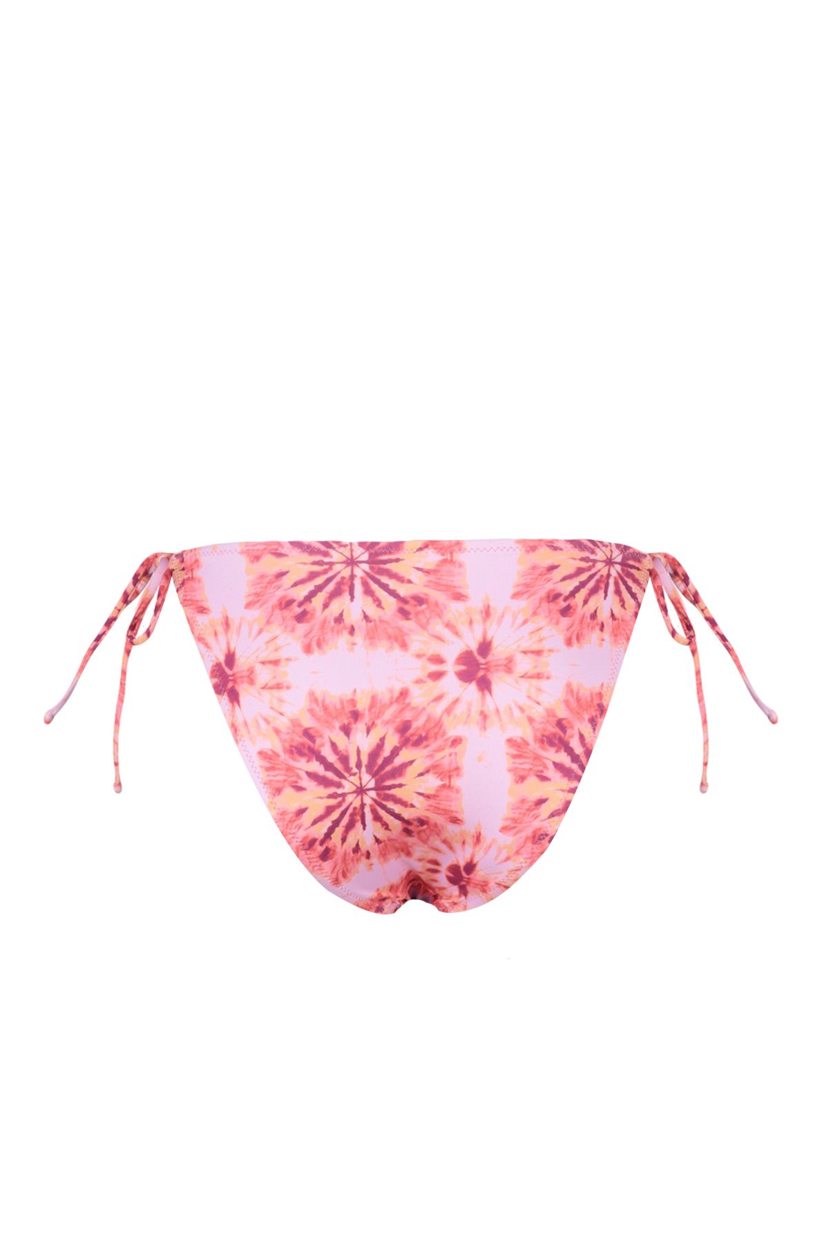Trendyol Floral Patterned Tie-Up High Waist Hipster Bikini Bottom