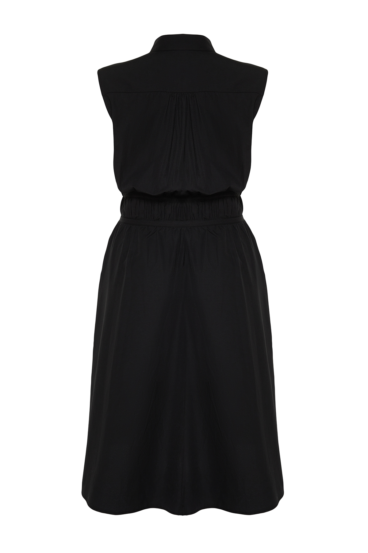 Trendyol Curve Black Woven Shirt Dress