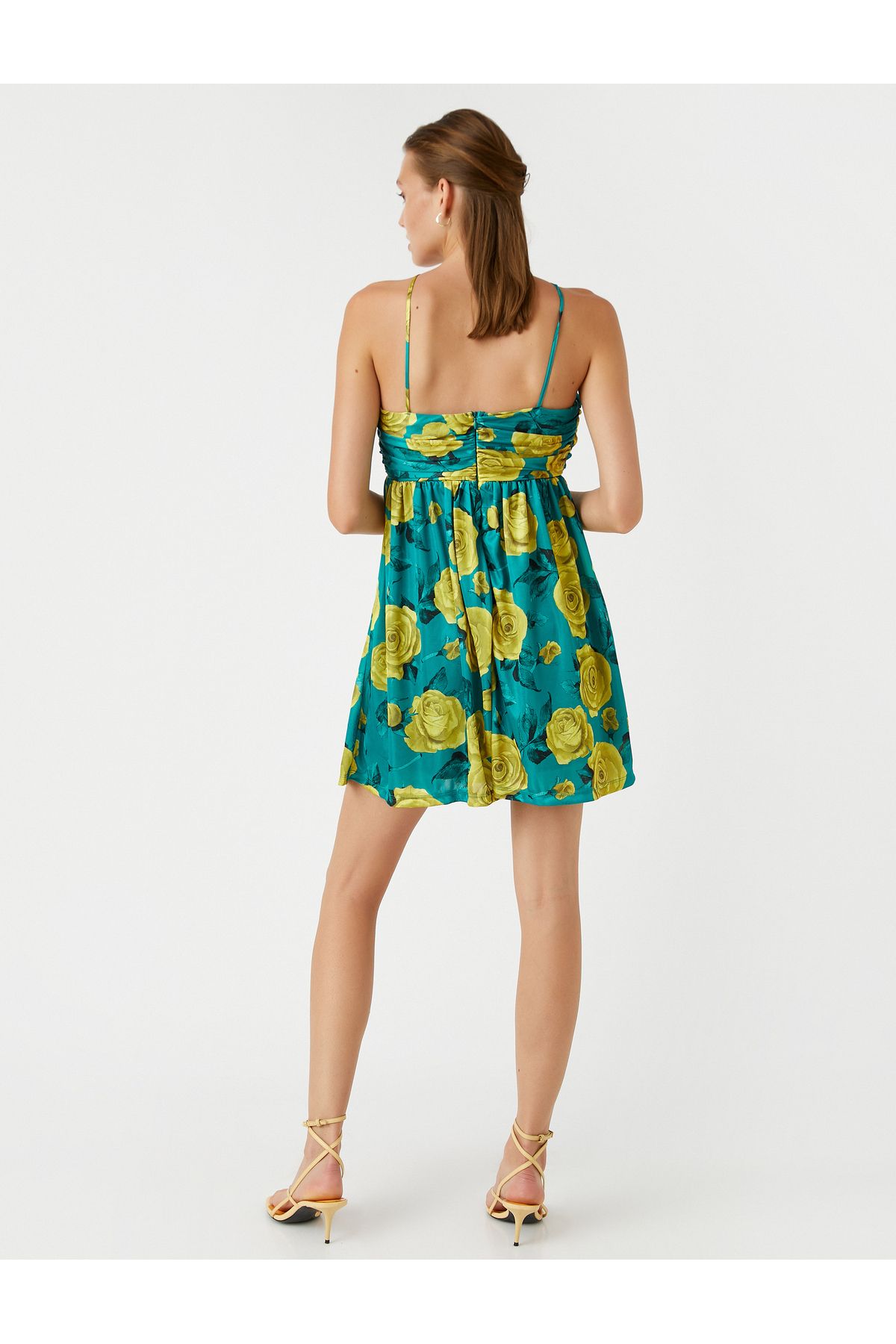 Rochie mini florala Koton cu decolteu halter