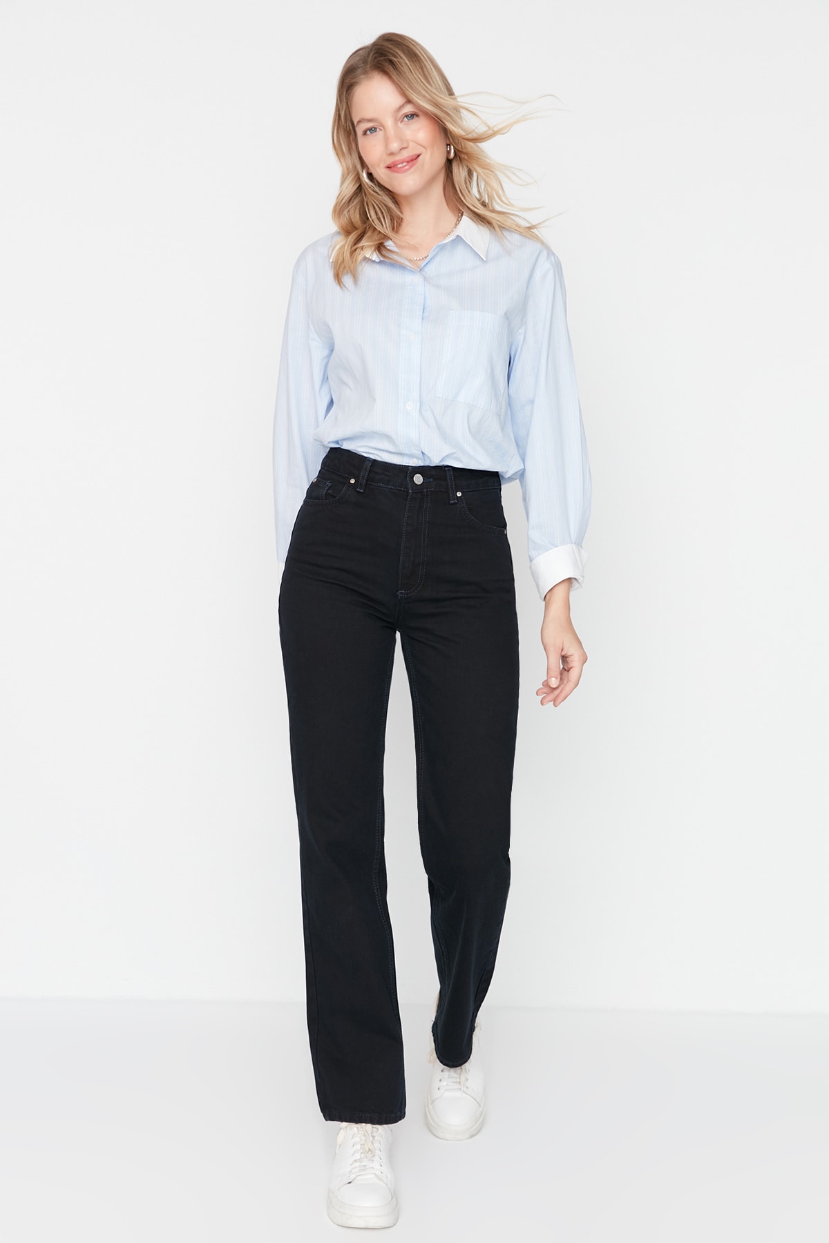 Trendyol Jeans - Blau - Wide leg