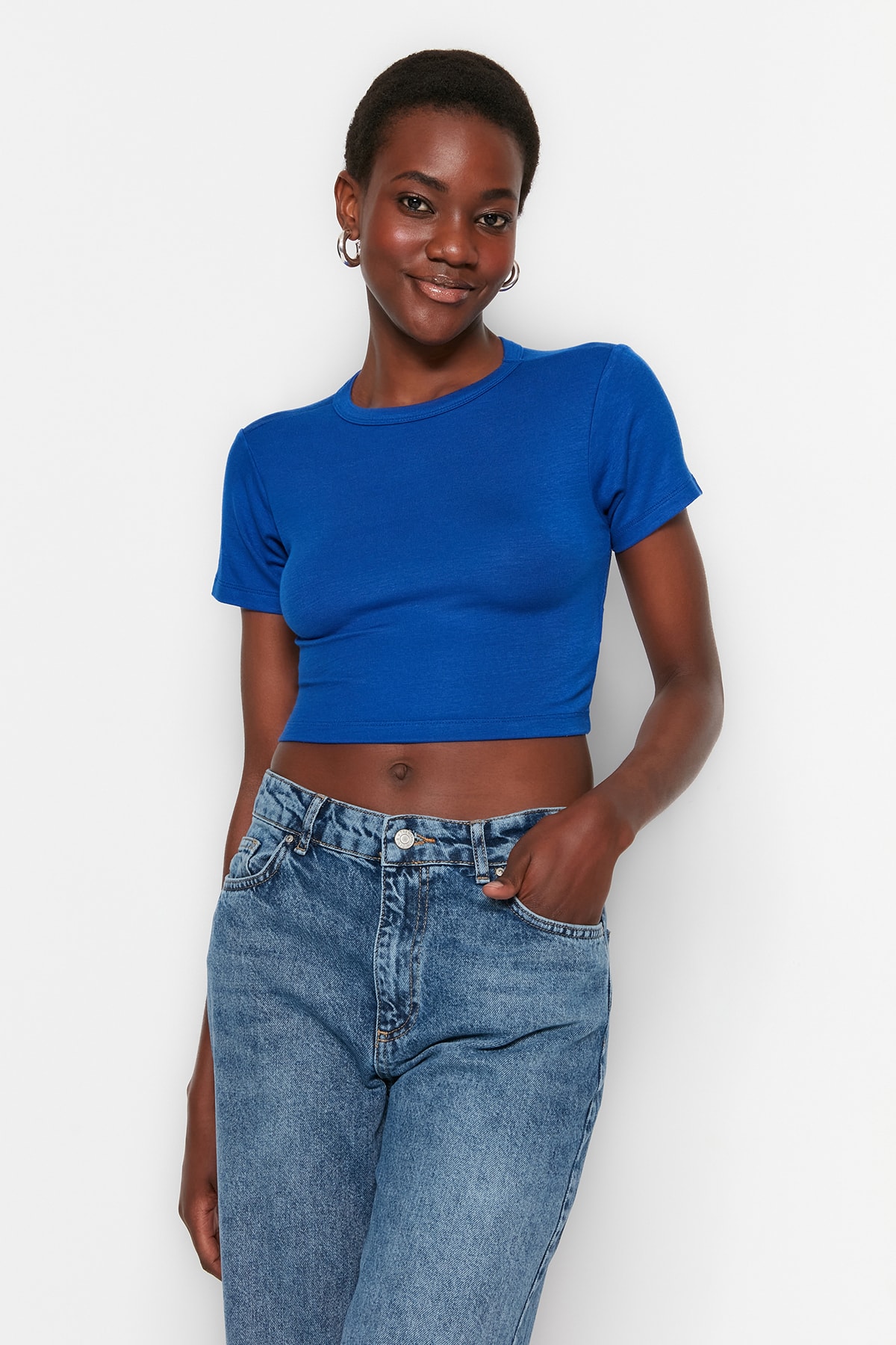 Trendyol Blouse - Dark blue - Slim fit