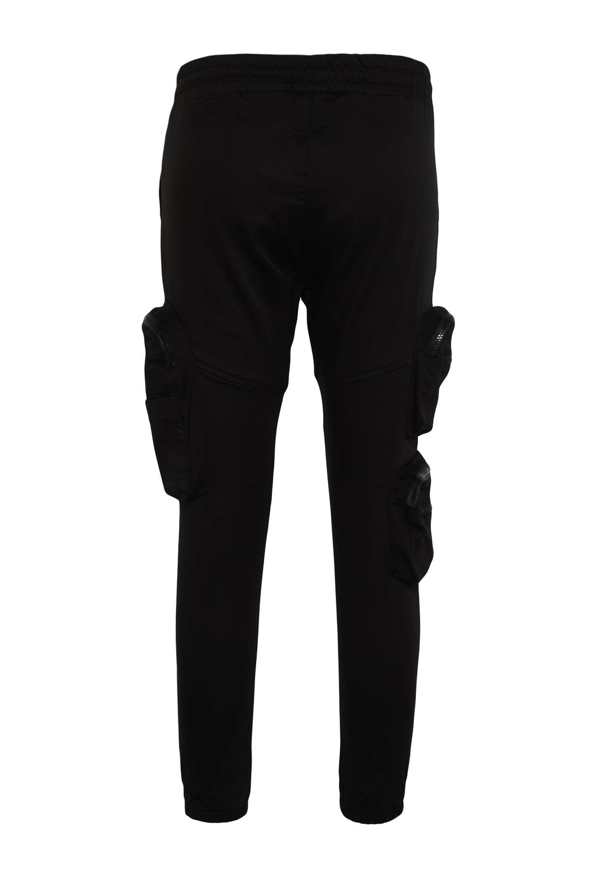 Levně Trendyol Black Multi Pocket Jogger Trousers