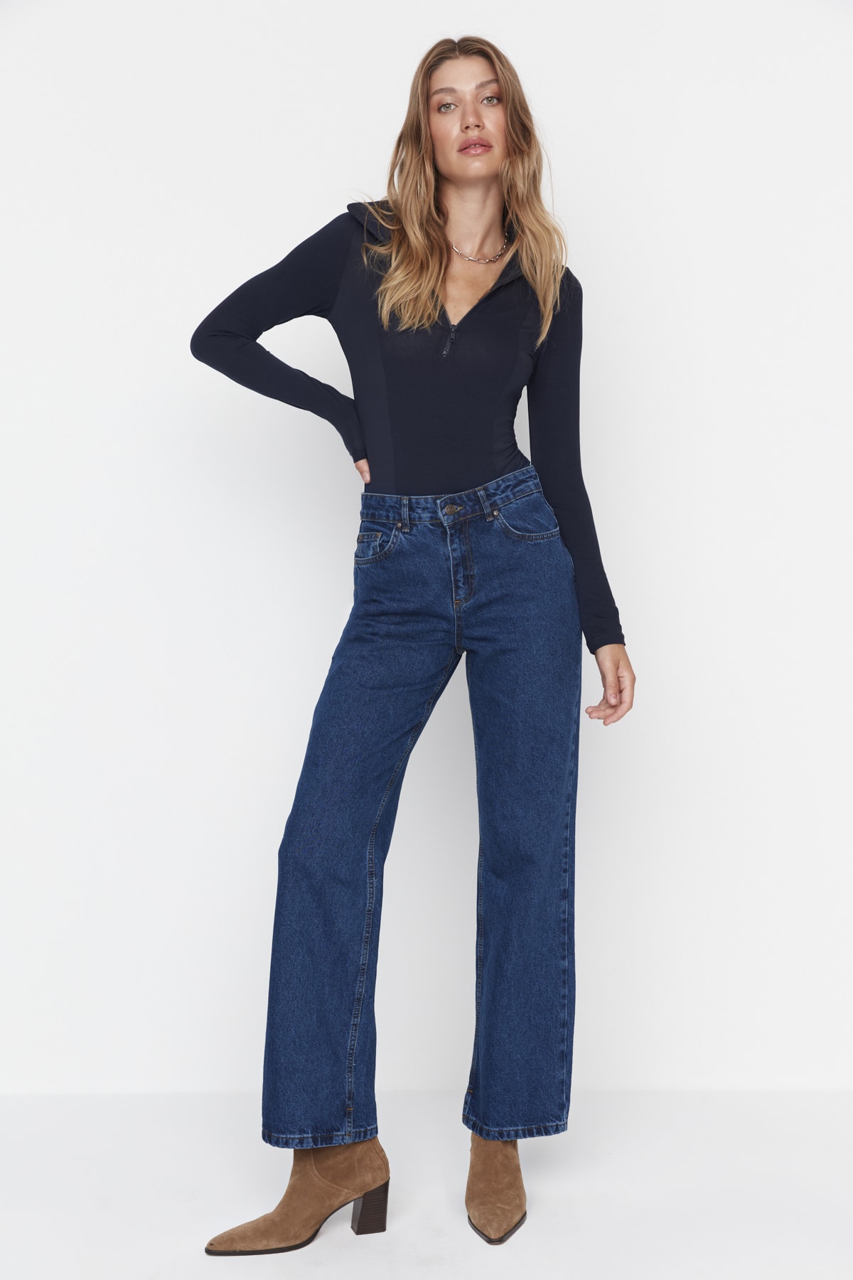 Trendyol Jeans - Blau - Mom