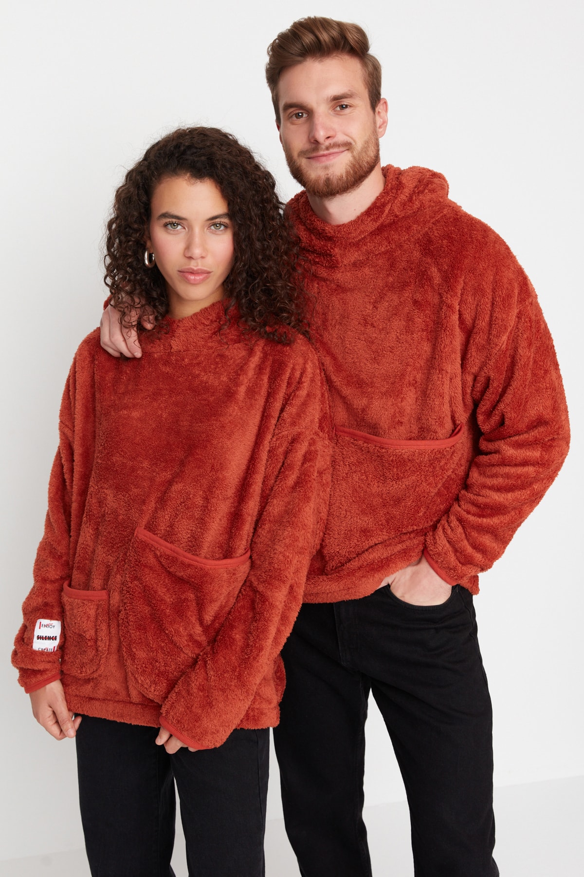Men's hoodie Trendyol Plush