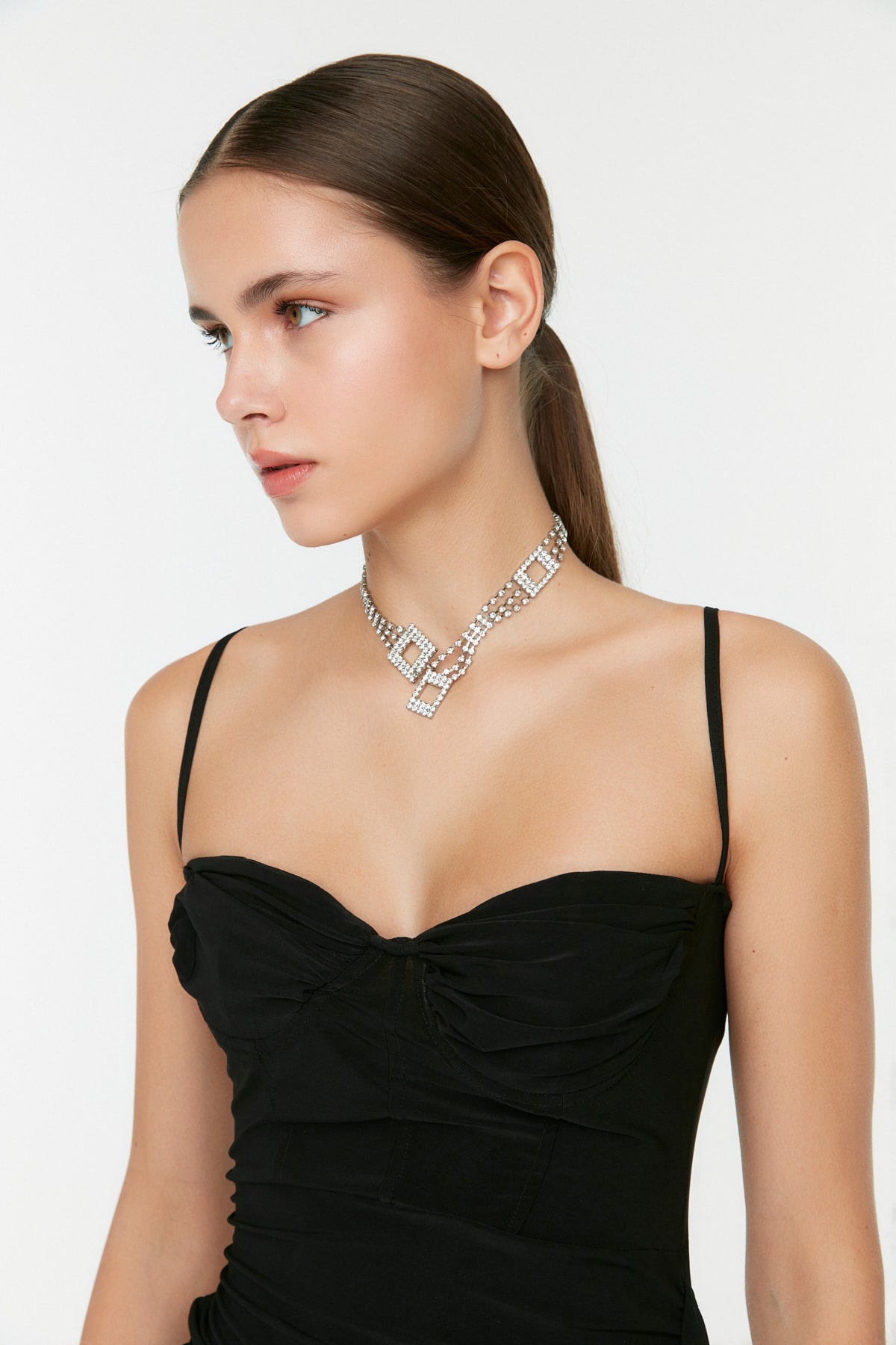 Trendyol Draped Detailed Evening Dress
