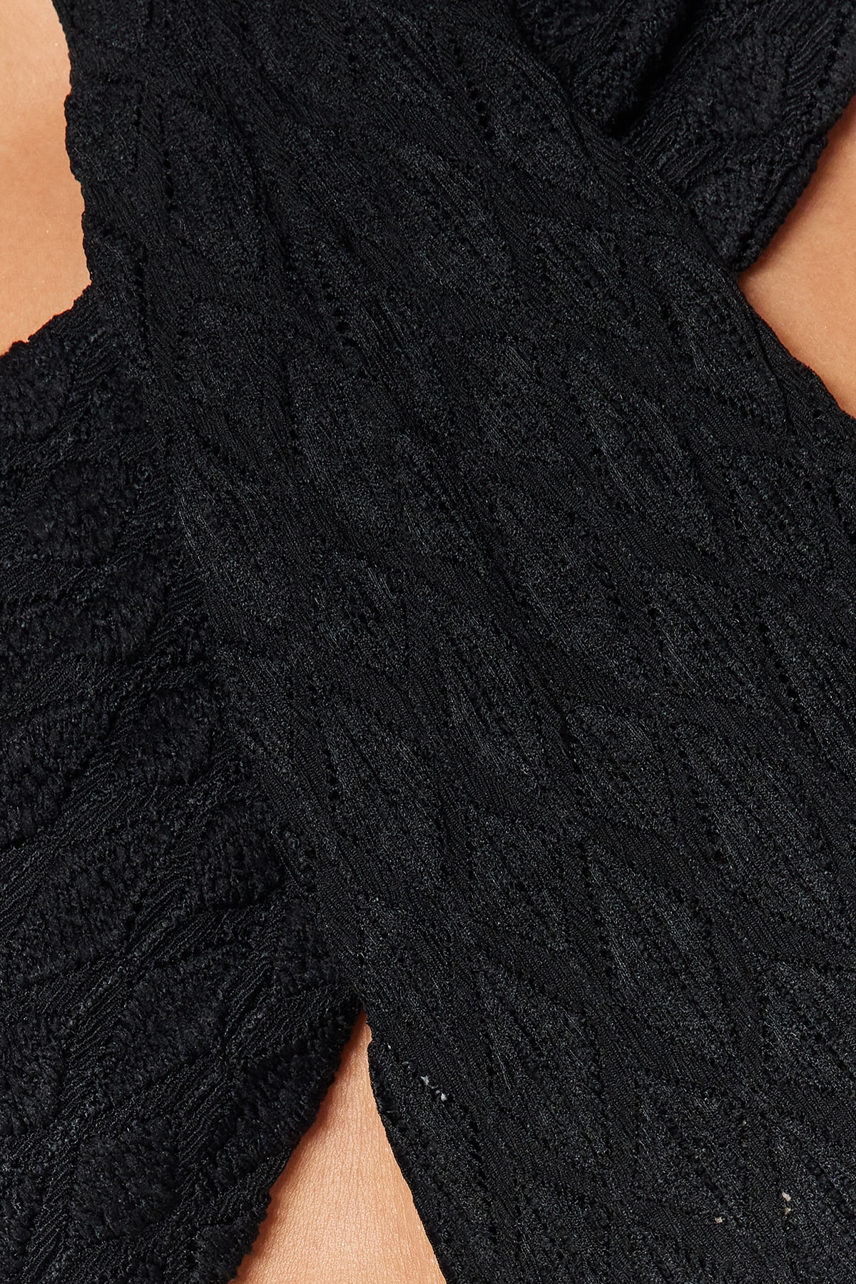 Trendyol Black Crop Woven Tie Blouse