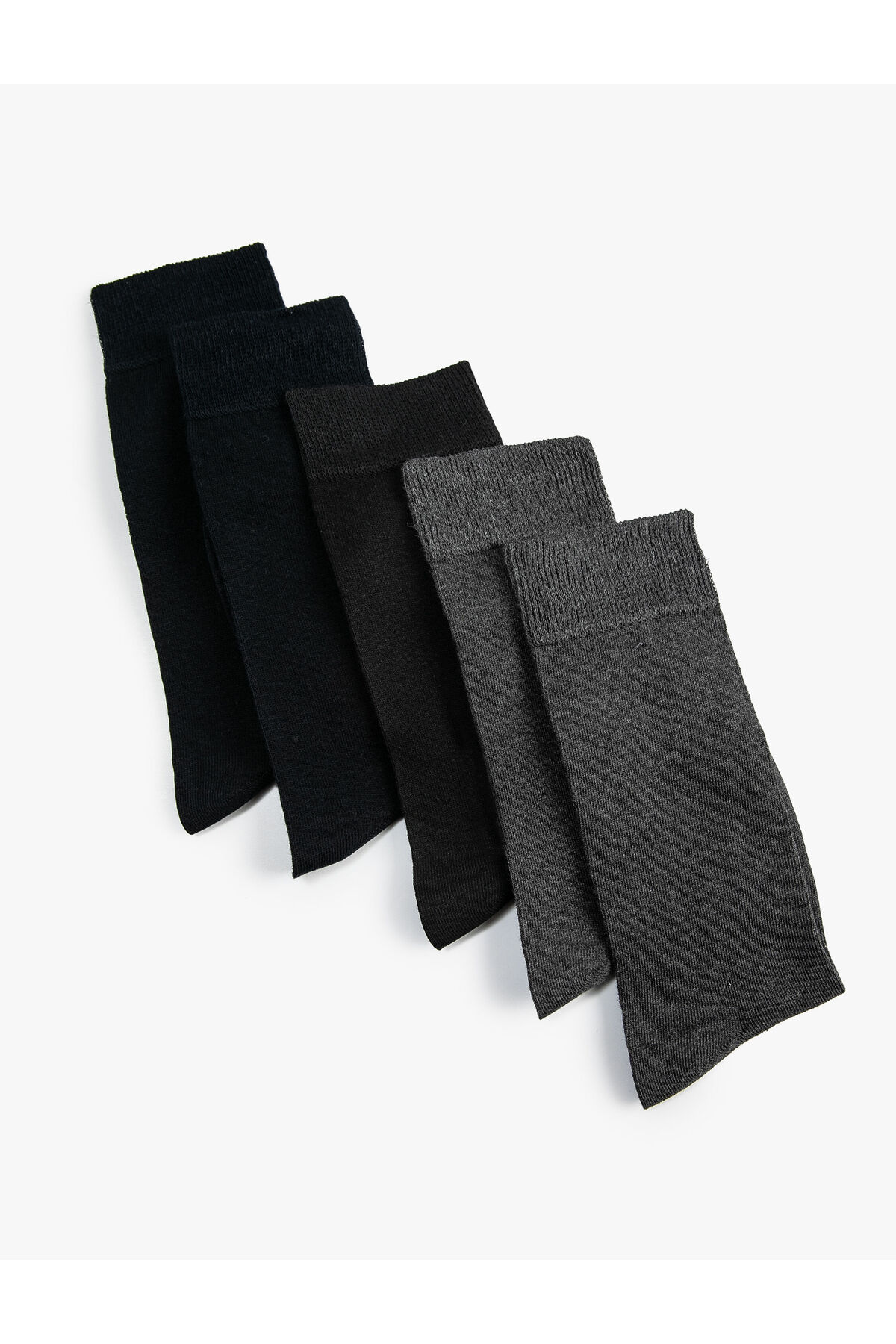 Koton Set of 5 Basic Crewneck Socks Multicolored