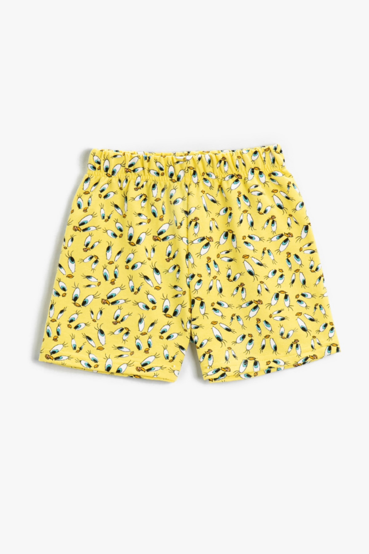 Levně Koton Girls' Yellow Patterned Shorts &; Bermuda