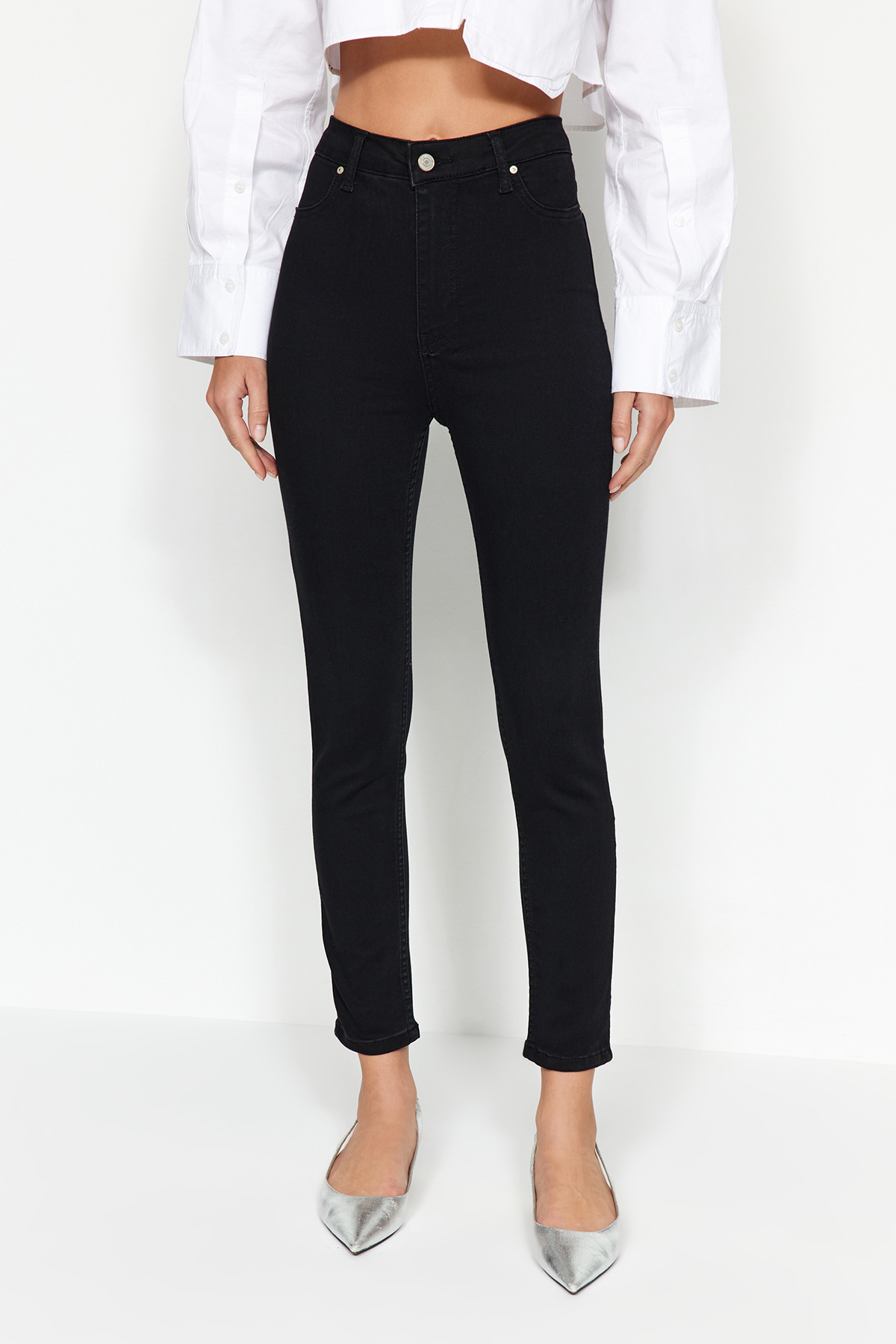 Trendyol Black High Waist Jegging Jeans