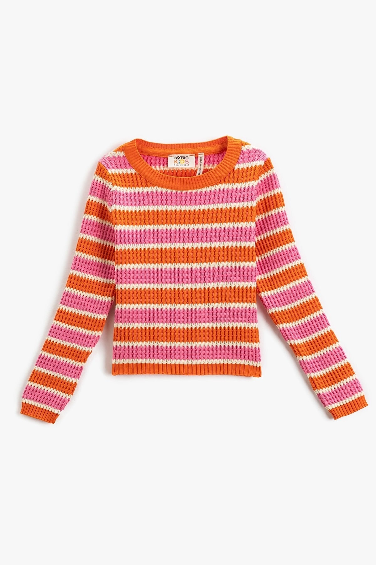 Koton Knit Sweater Round Neck Long Sleeve