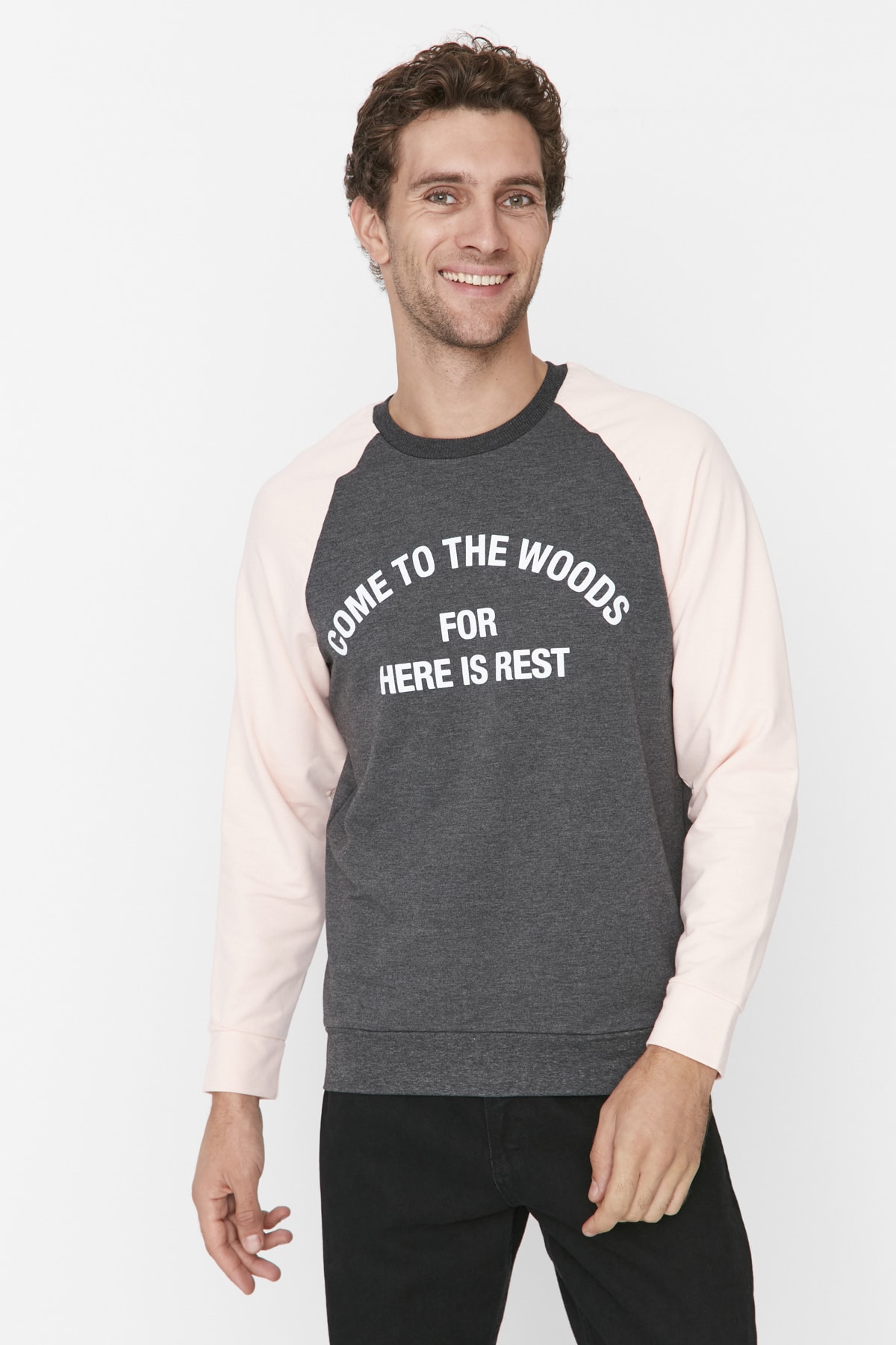 Trendyol Sweatshirt - Gray - Regular fit