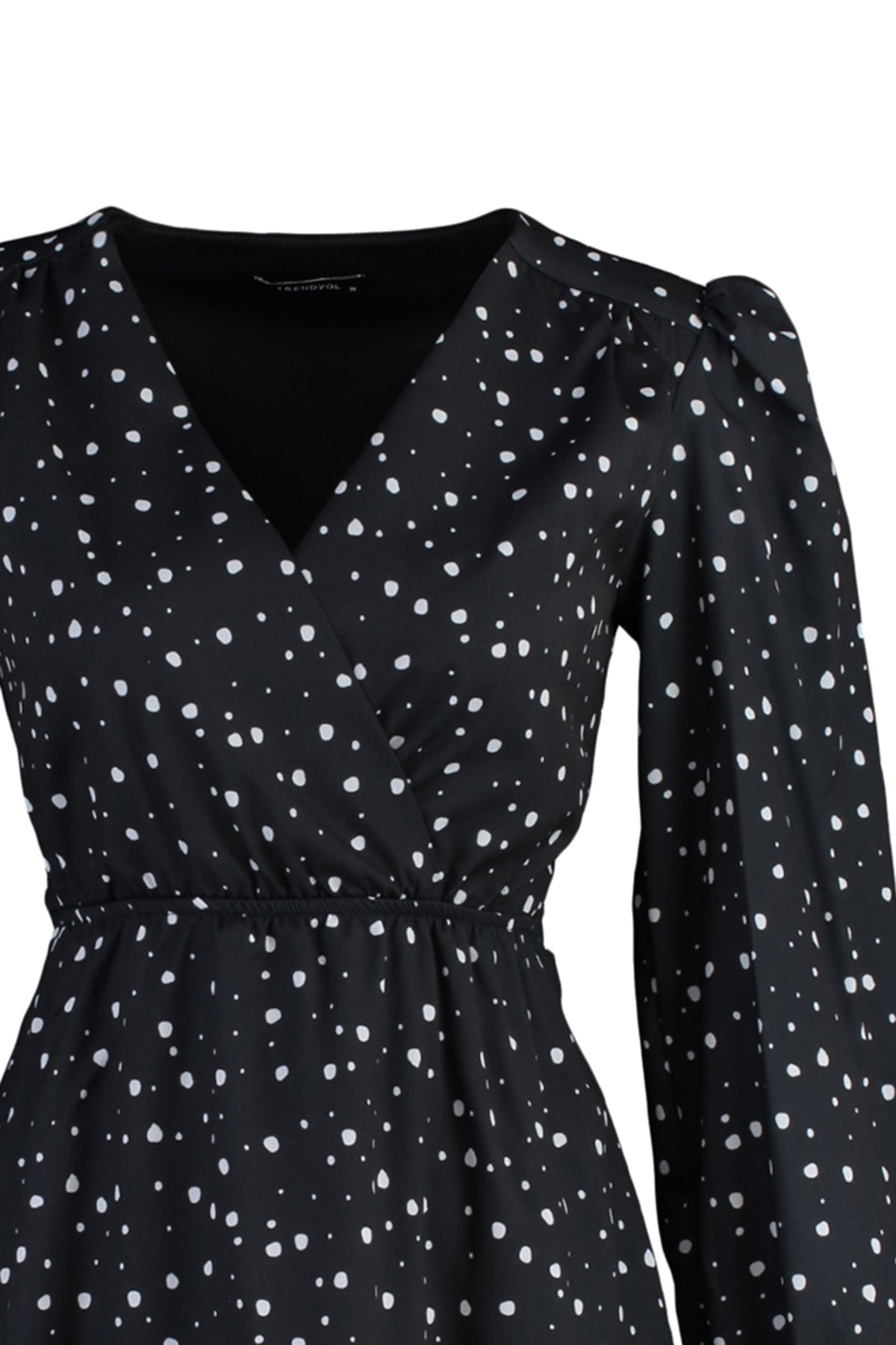 Trendyol Black Tie Detailed Woven Dress