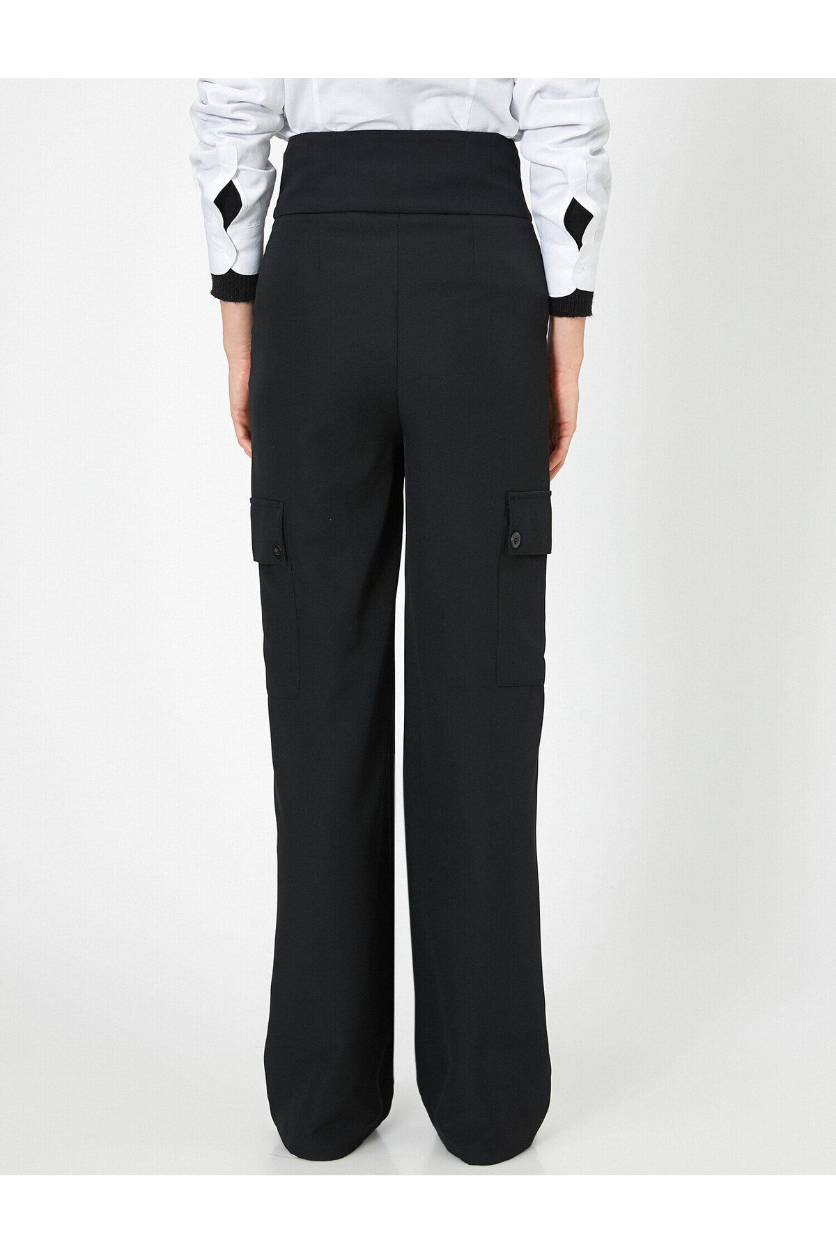 Koton pantaloni negri pentru femei