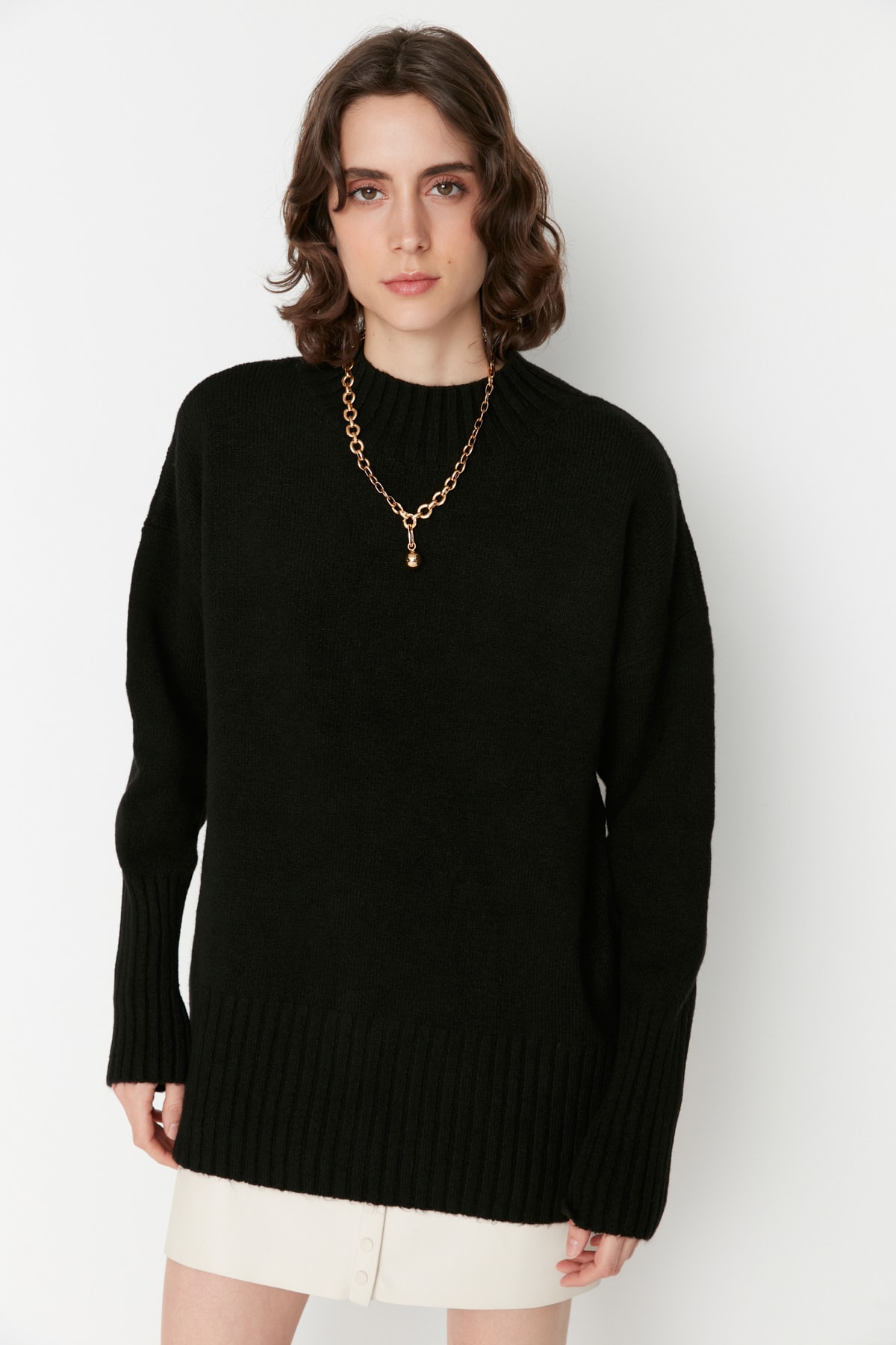 Trendyol Sweater - Black - Regular fit