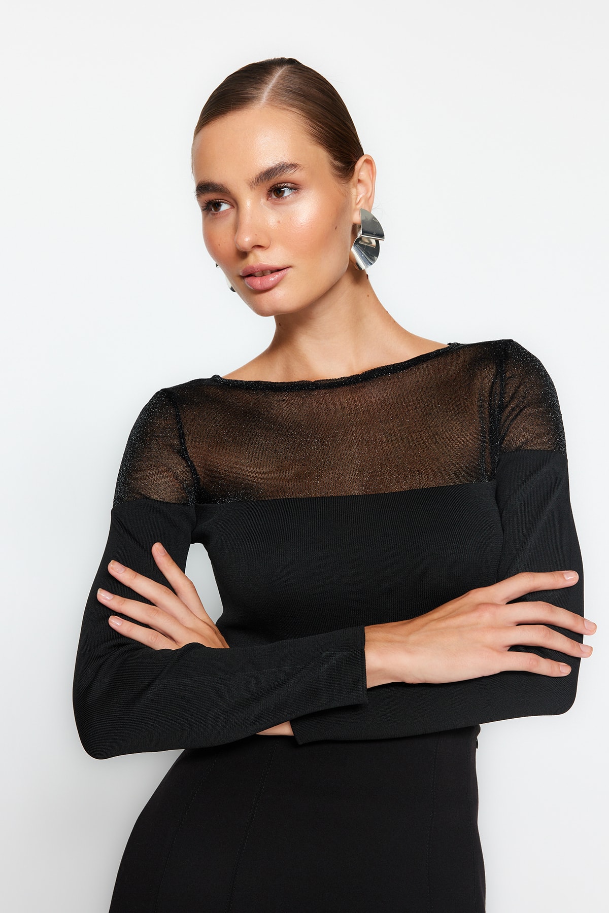 Trendyol Sweater - Black - Regular fit