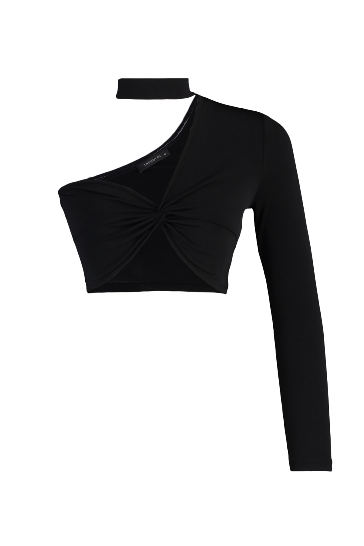 Trendyol Black Crop Knitted Bustier