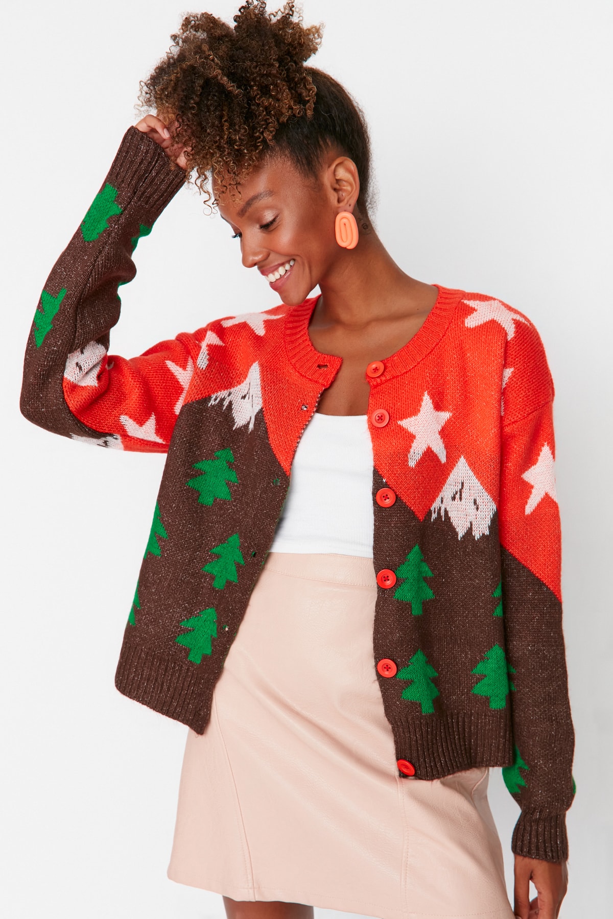 Trendyol Cardigan - Red - Regular fit
